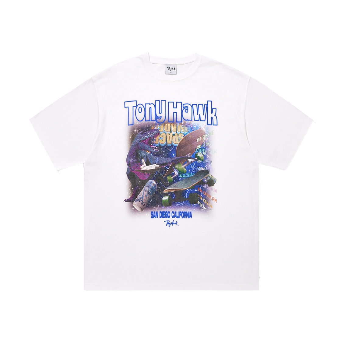 TH2502ST05WH TONY HAWK Space Graphic T-Shirt White