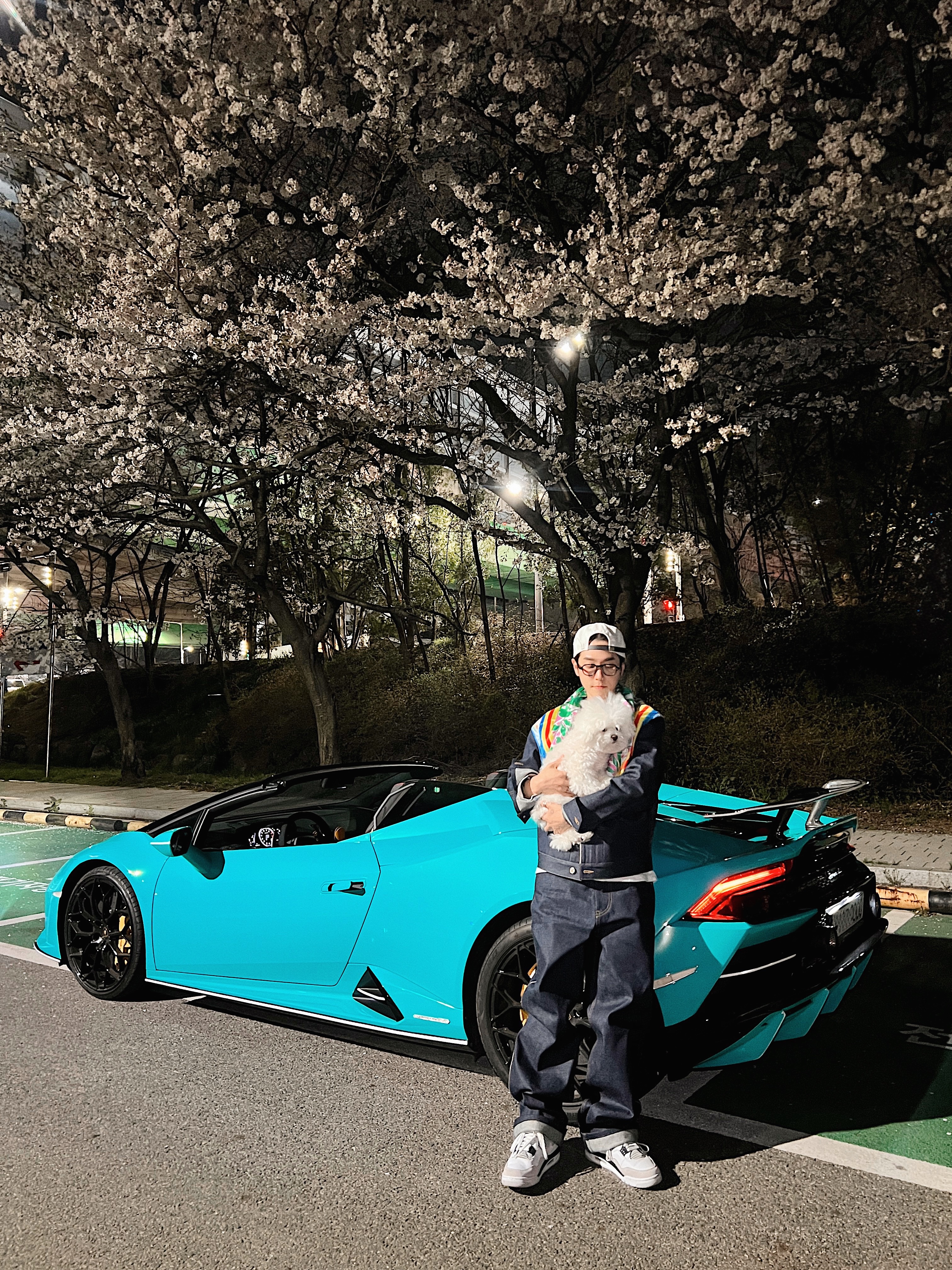 G-DRAGON Power Ball Cap White, G-DRAGON Power Scarf Multi 착용 스타일 - 2