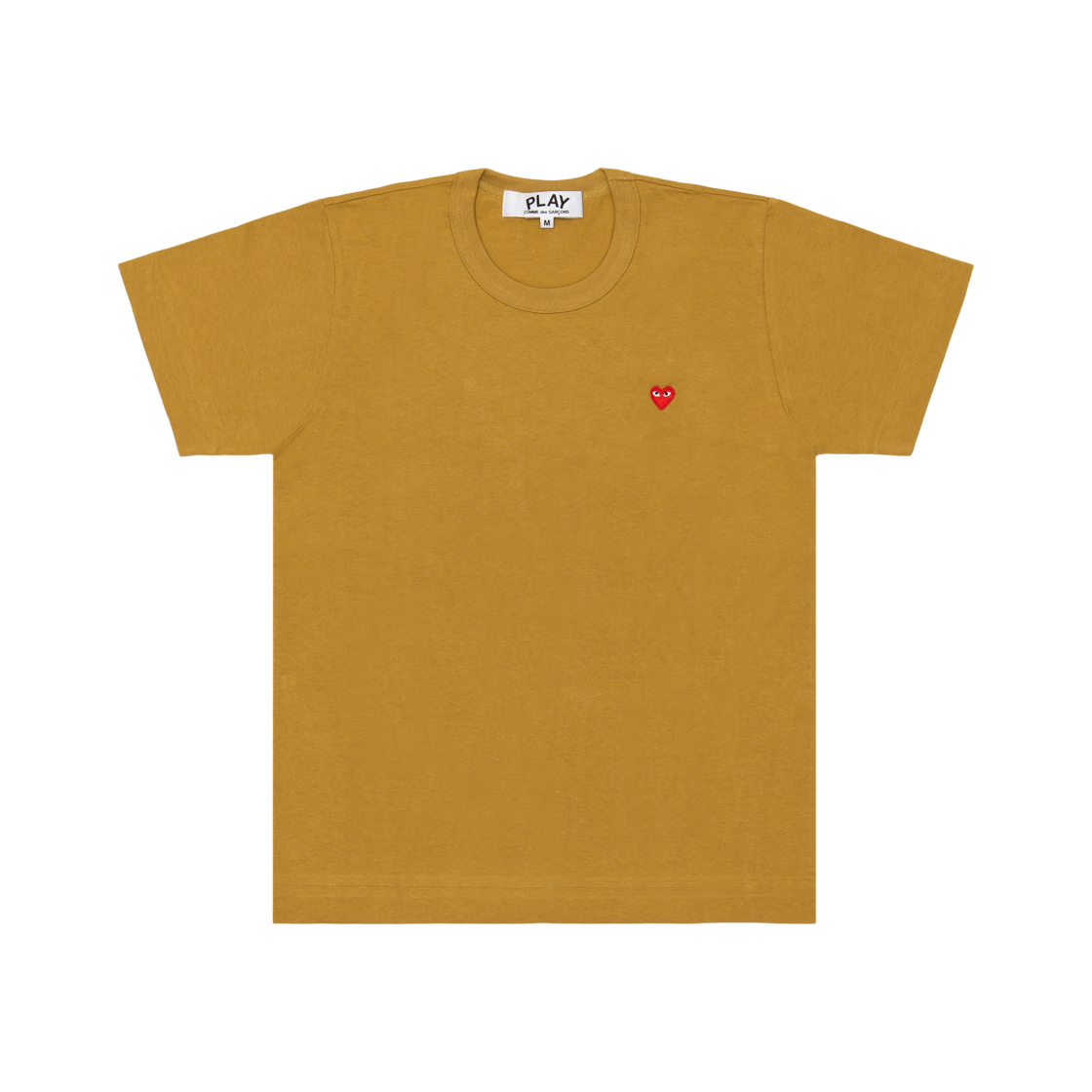 AX-T314-051-5 Play Comme des Garcons Small Red Heart T-Shirt Olive