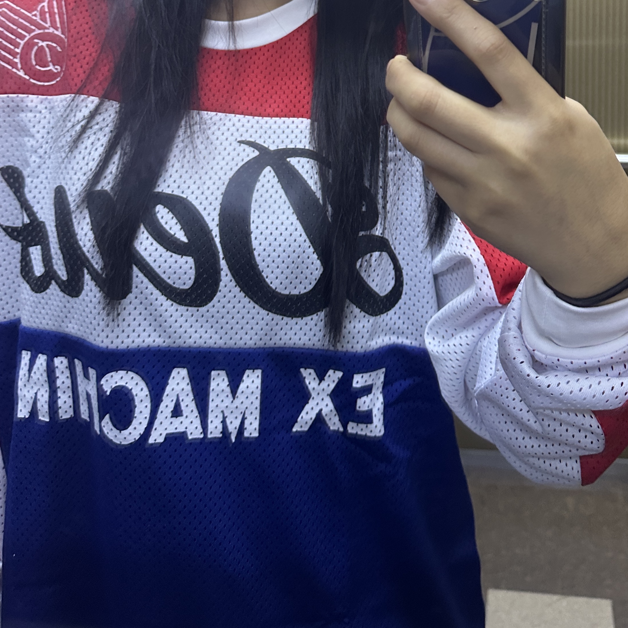 Deus Ex Machina Saber Moto Jersey Red 착용 스타일 - 2