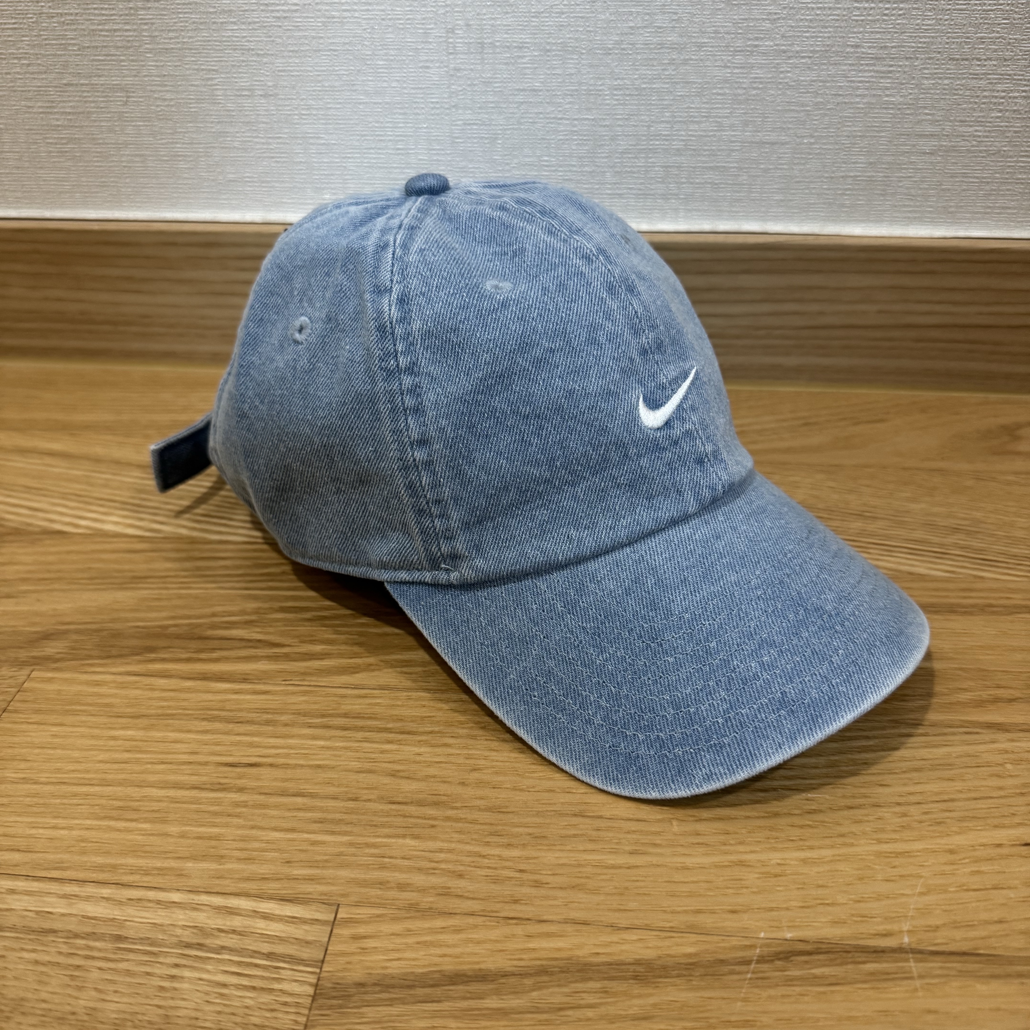 Nike Club Unstructured Denim Cap Aegean Storm Thunder Blue 착용 스타일