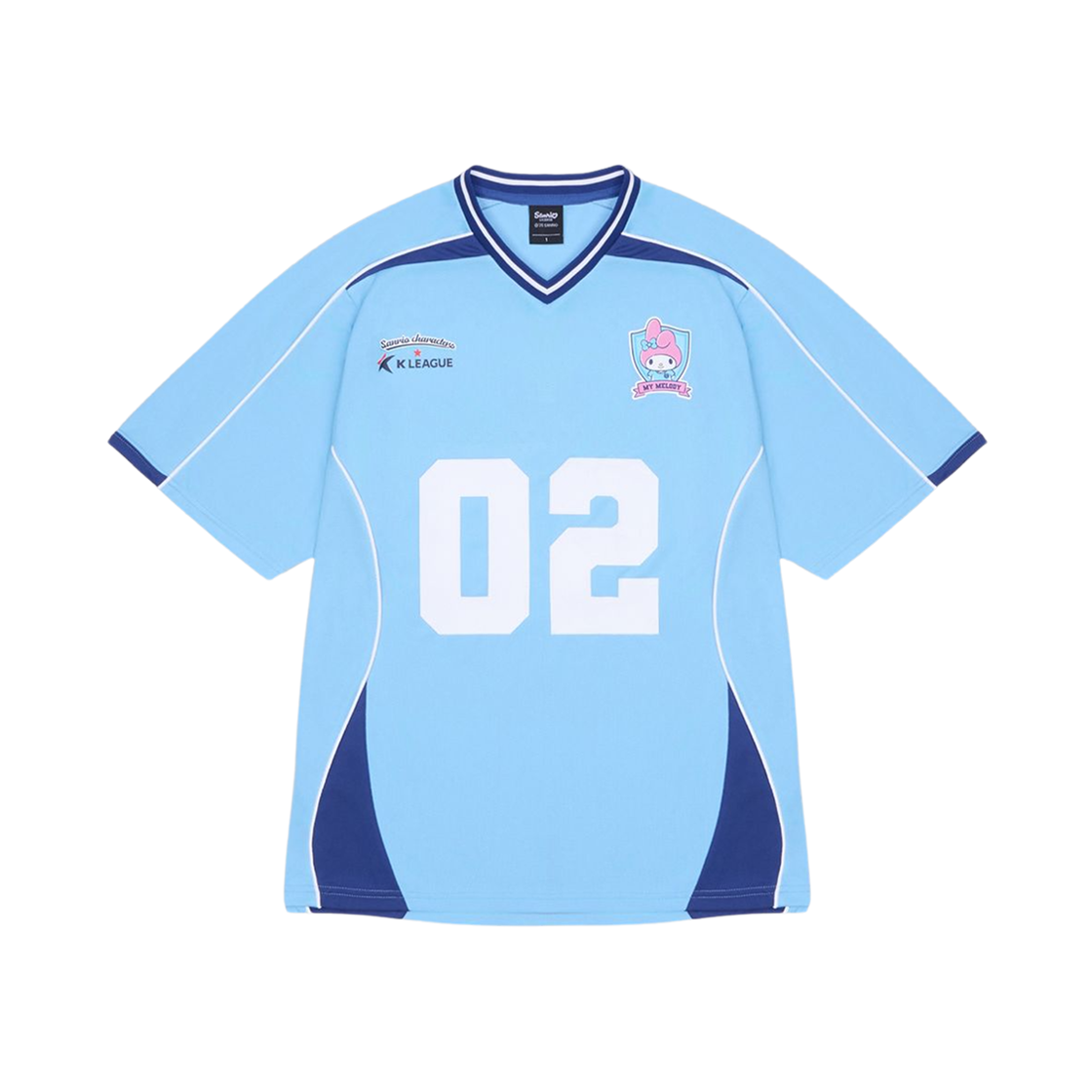 K 리그 x 산리오 캐릭터즈 2025 풋볼 저지 마이멜로디 대구 FC 스카이블루(K League x Sanrio Characters 2025 Football Jersey My Melody Daegu FC Sky Blue)