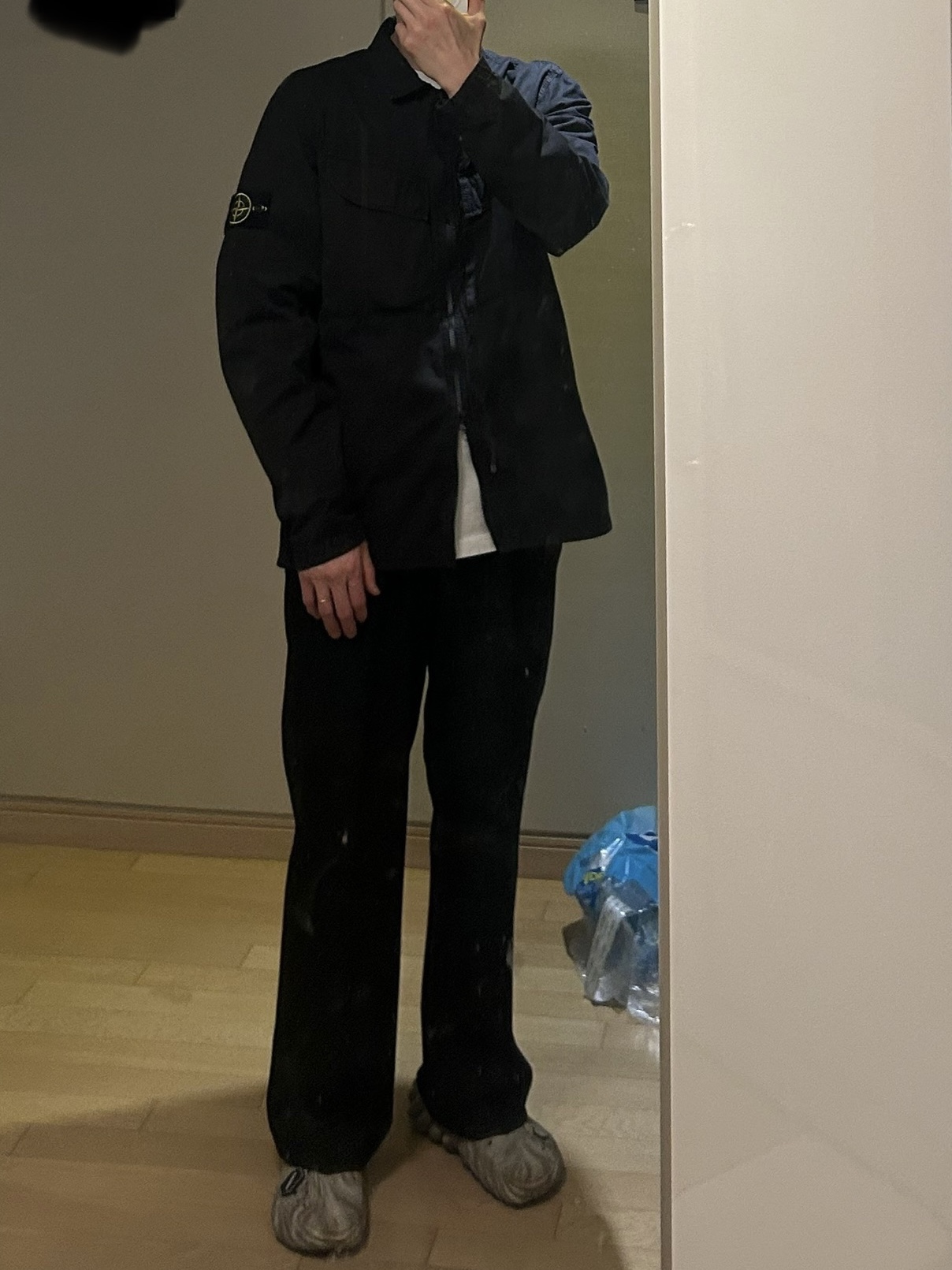 Stone Island 101WN Brushed Cotton Canvas T.CO+OLD Overshirt Black - 22FW, Crocs Echo Marbled Clog Bone Multi 착용 스타일