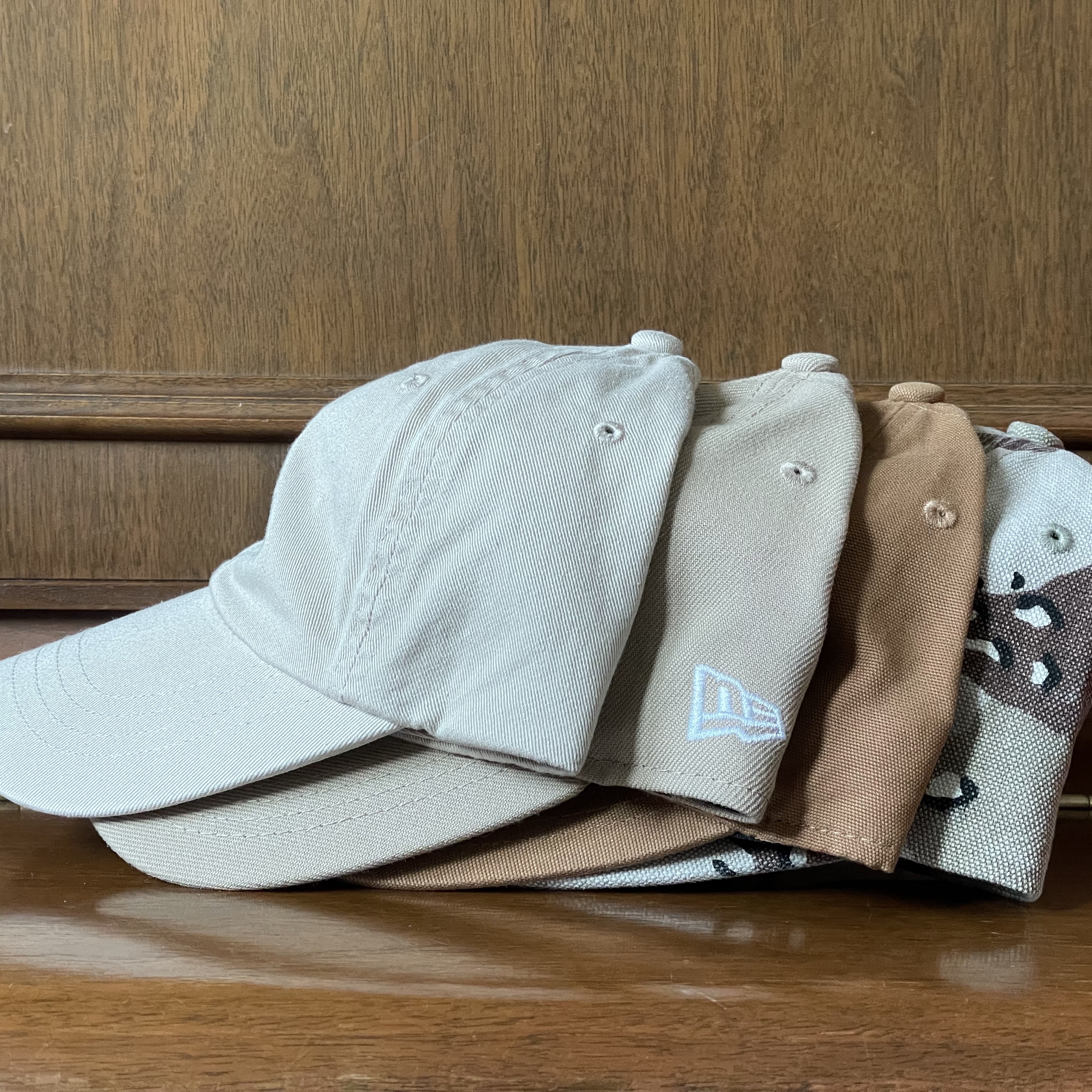 Supreme Pigment S Logo 6-Panel Chocolate Chip Camo - 24FW, Carhartt Canvas Cap Carhartt Brown 착용 스타일 - 1