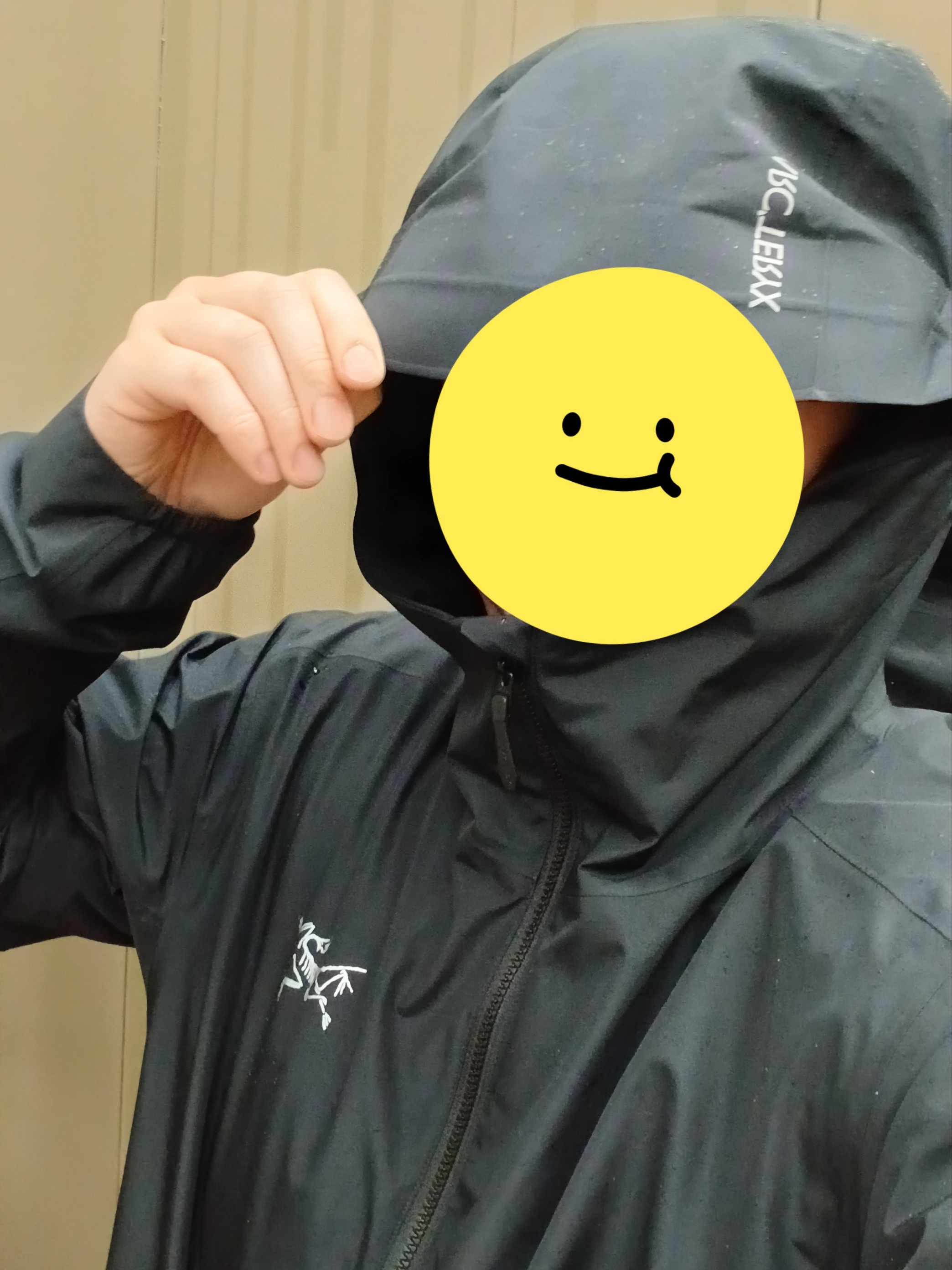 Arc'teryx Solano Hoody Black, Arc'teryx Solano Hoody Black 착용 스타일 - 1