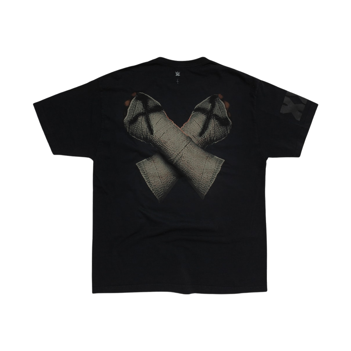 트래비스 스캇 캑터스 잭 x WWE 스트레이트 엣지 티셔츠 CM 펑크 블랙(Travis Scott Cactus Jack x WWE Straight Edge T-Shirt CM Punk Black)