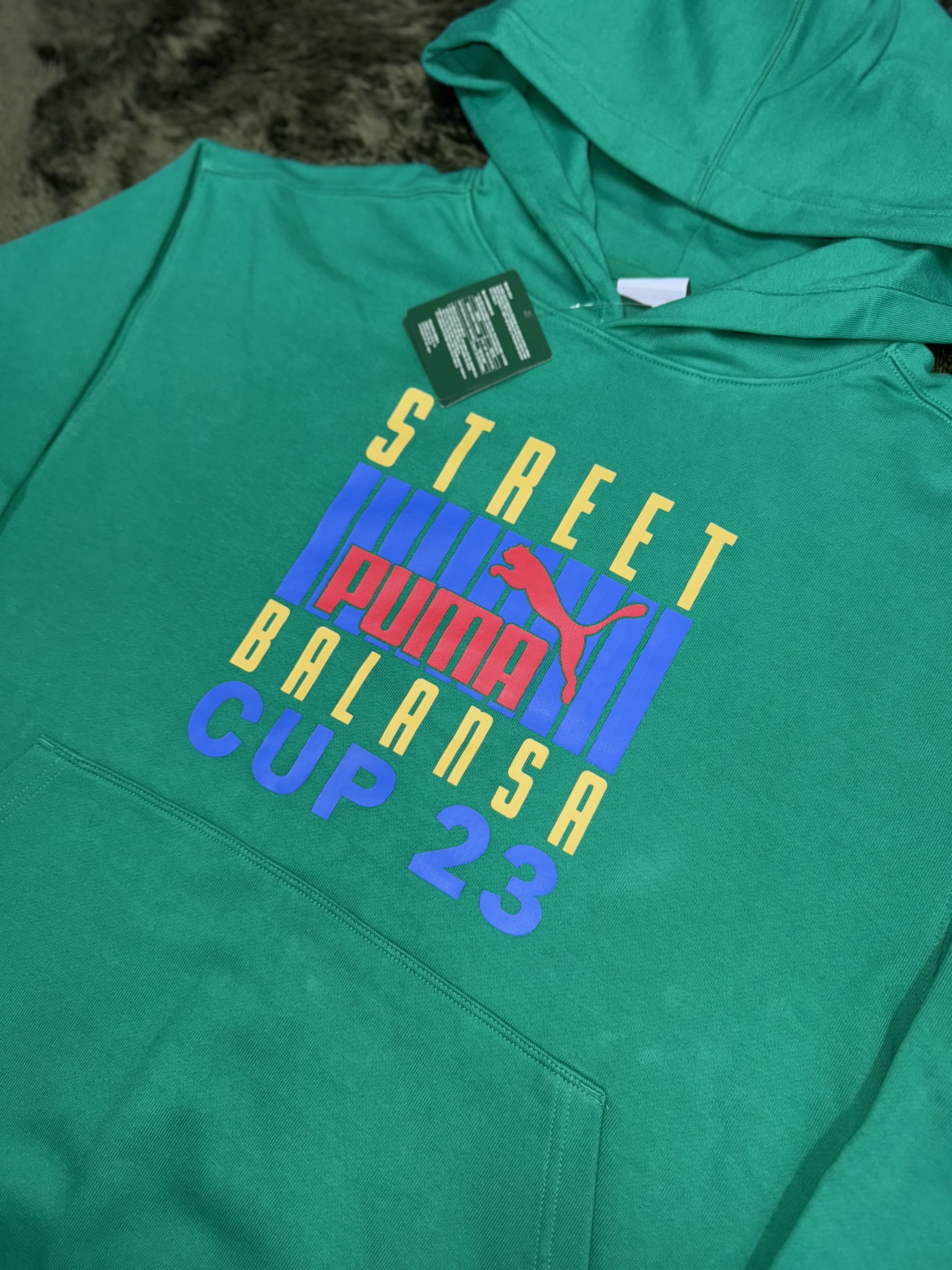 Puma x Balansa Hoodie Green 착용 스타일 - 1