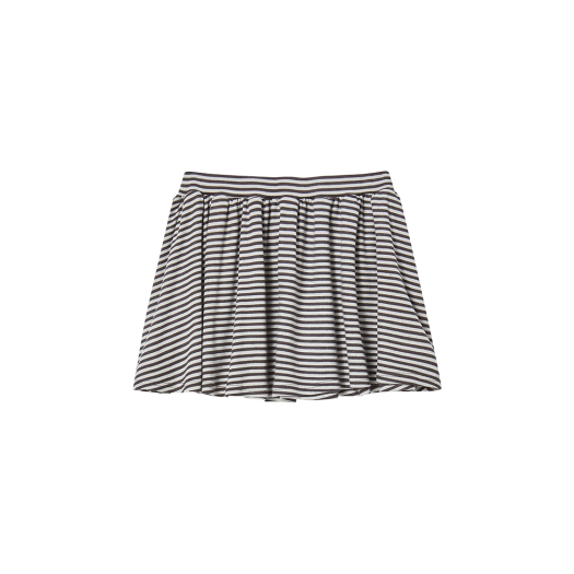 NX25HHSK02BE NYXX Stripe Frill Mini Skirt Beige