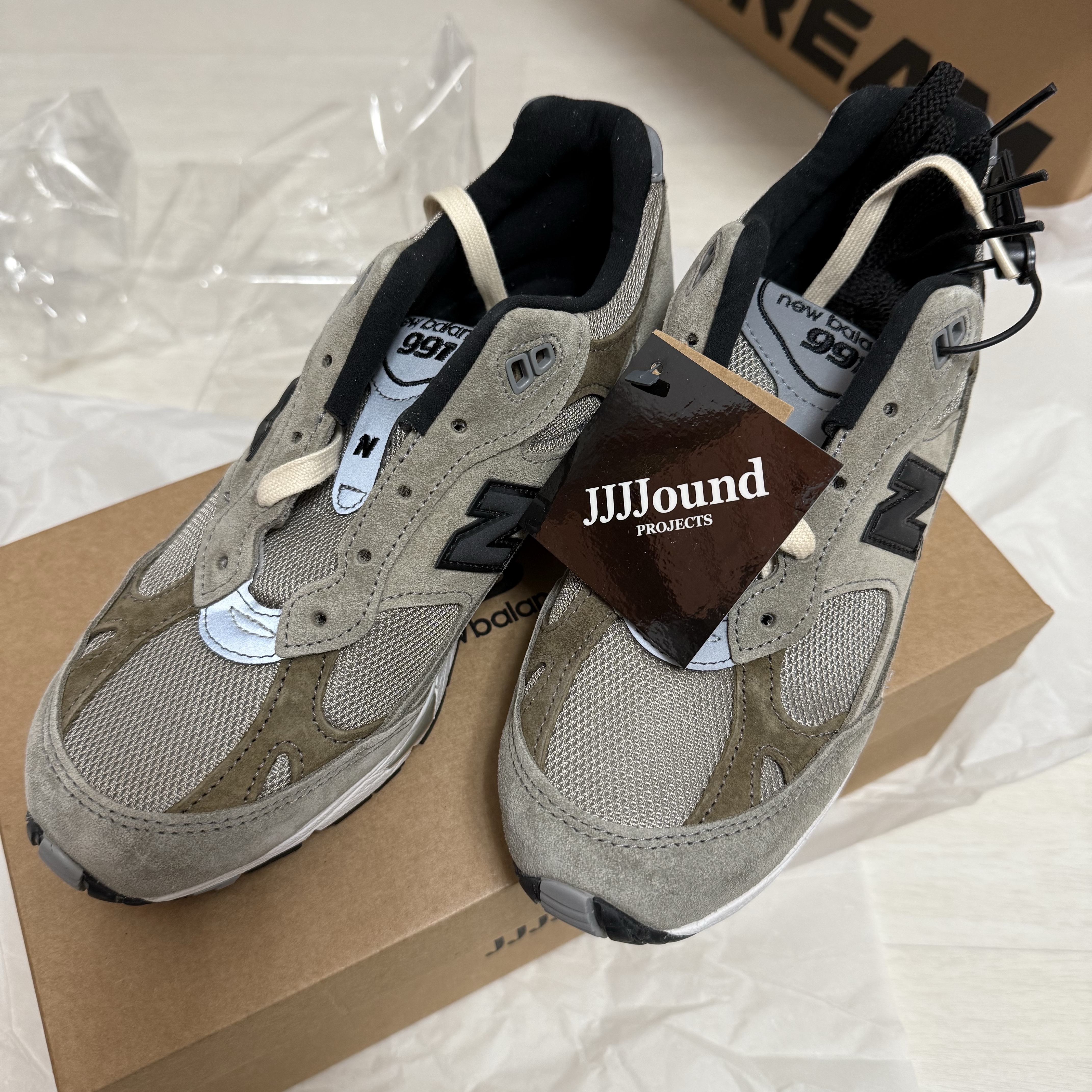 (W) New Balance x JJJJound 991 Made in UK Grey 착용 스타일
