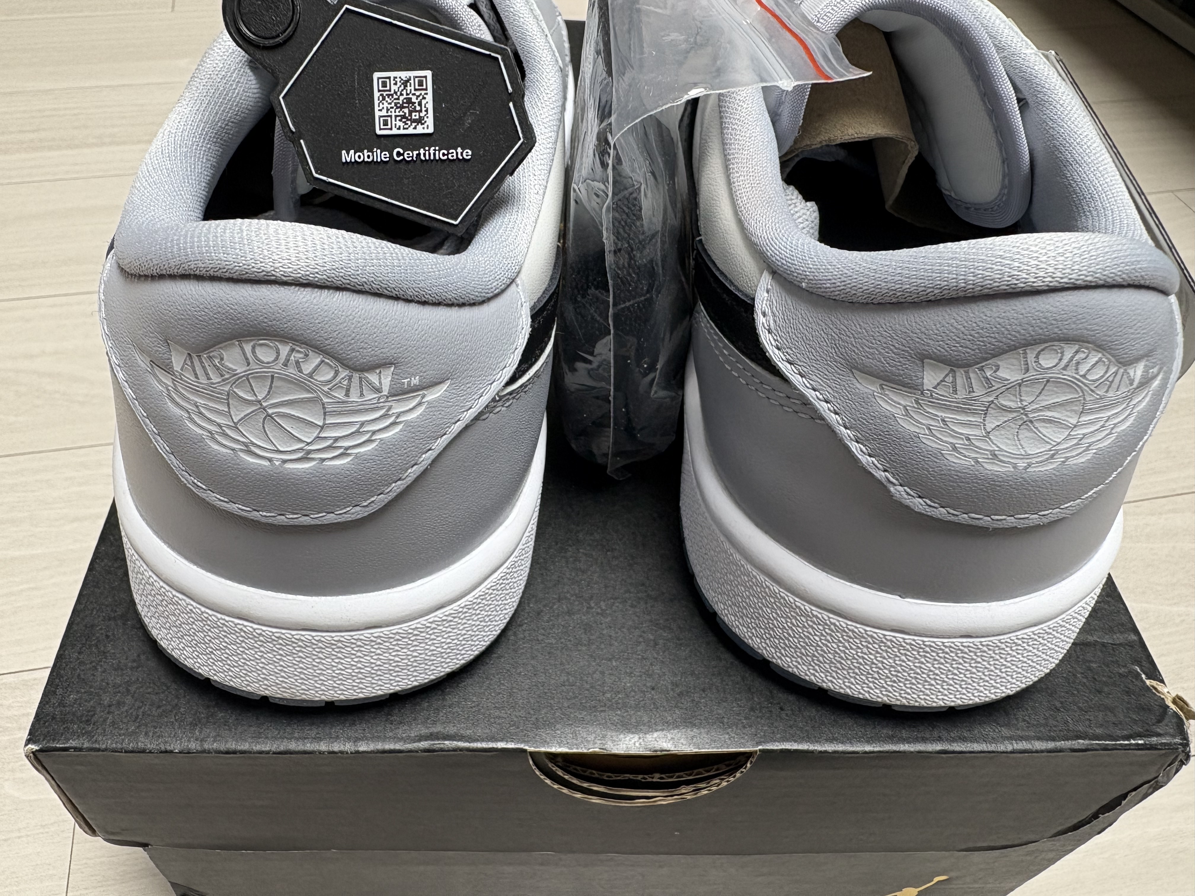 Jordan 1 Low Golf Wolf Grey 착용 스타일 - 4
