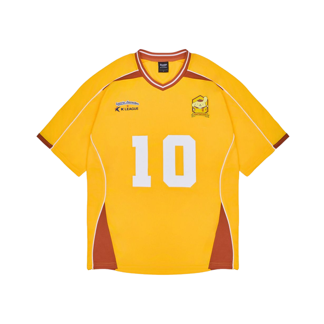 K 리그 x 산리오 캐릭터즈 2025 풋볼 저지 폼폼푸린 광주 FC 옐로우(K League x Sanrio Characters 2025 Football Jersey Pompompurin Gwangju FC Yellow)