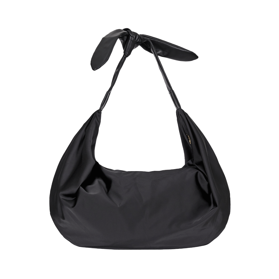 EEH-1O210-HB02-BK EENK Heyzy Tied Shoulder Bag Black - 대표 이미지 #1