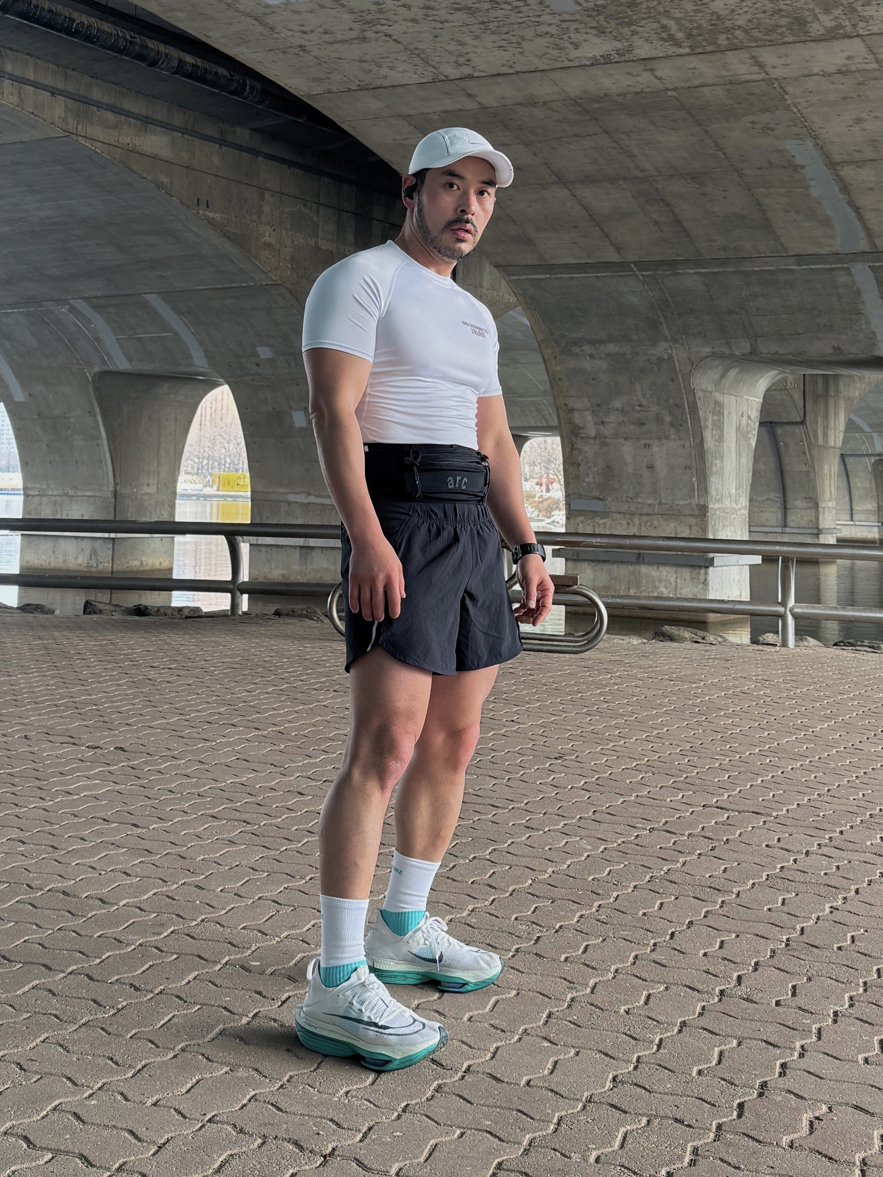 Nike Air Zoom Alphafly Next% 2 White Clear Jade 착용 스타일 - 4