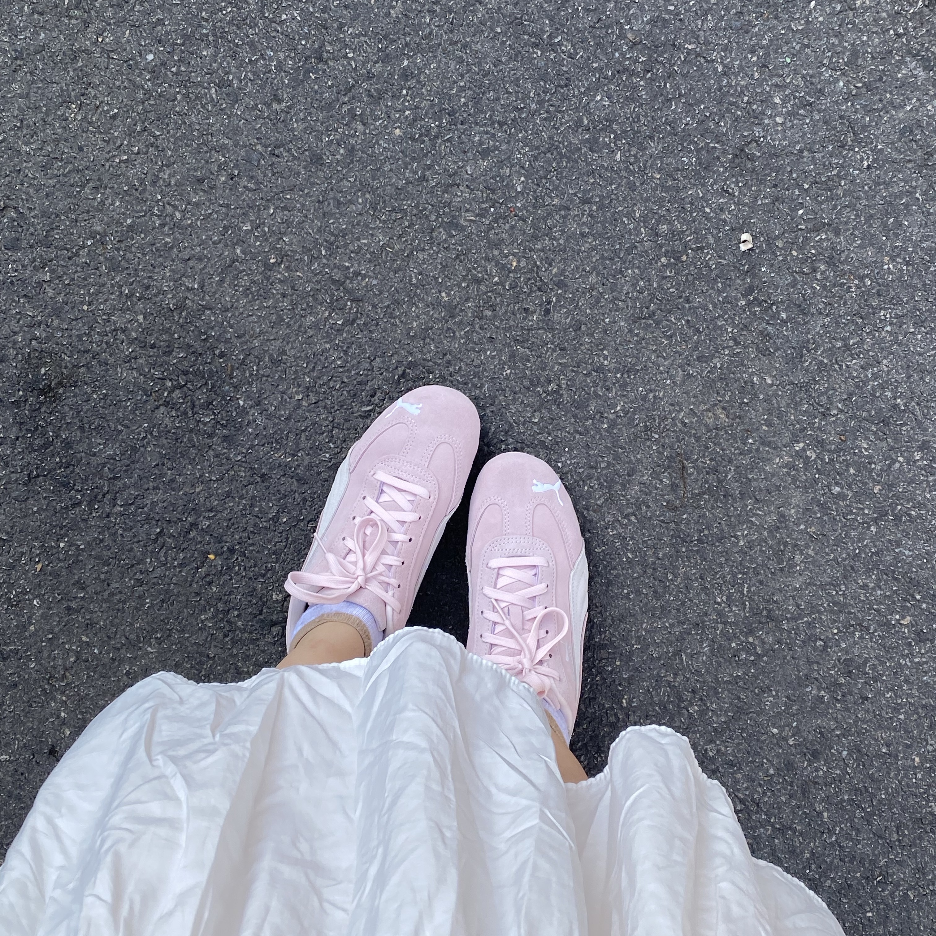 Puma Speedcat OG Pink White 착용 스타일