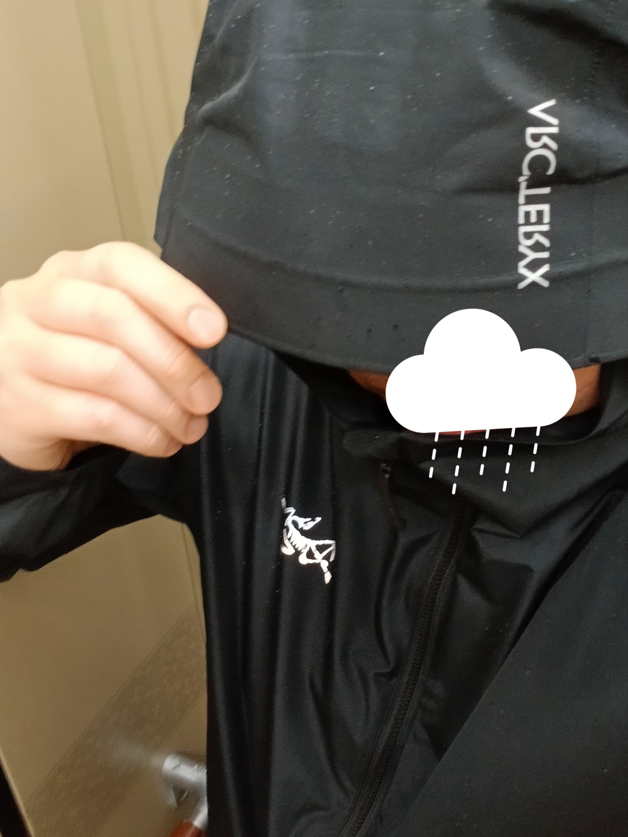 Arc'teryx Solano Hoody Black, Arc'teryx Solano Hoody Black 착용 스타일 - 2