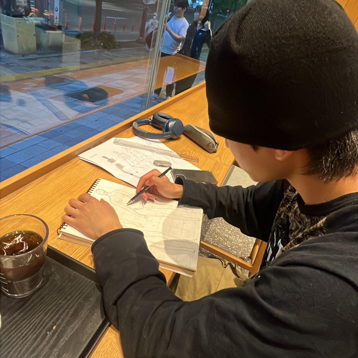 Sansan Gear Logo Beanie Black__25SS 착용 스타일