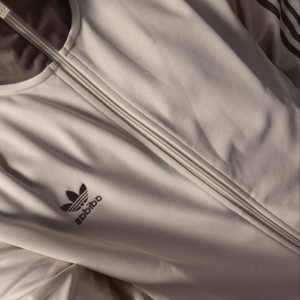 Adidas Adicolor Classic Beckenbauer Track Top Wonder White Trace Brown - KR Sizing 착용 스타일