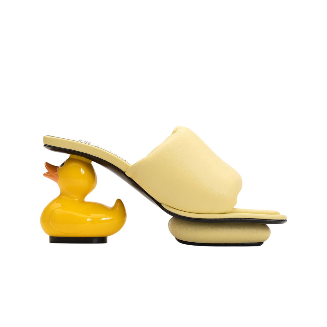 (W) 메종 미하라 야스히로 덕 힐 퍼퍼 샌들 옐로우((W) Maison Mihara Yasuhiro Duck Heel Puffer Sandal Yellow) - 1