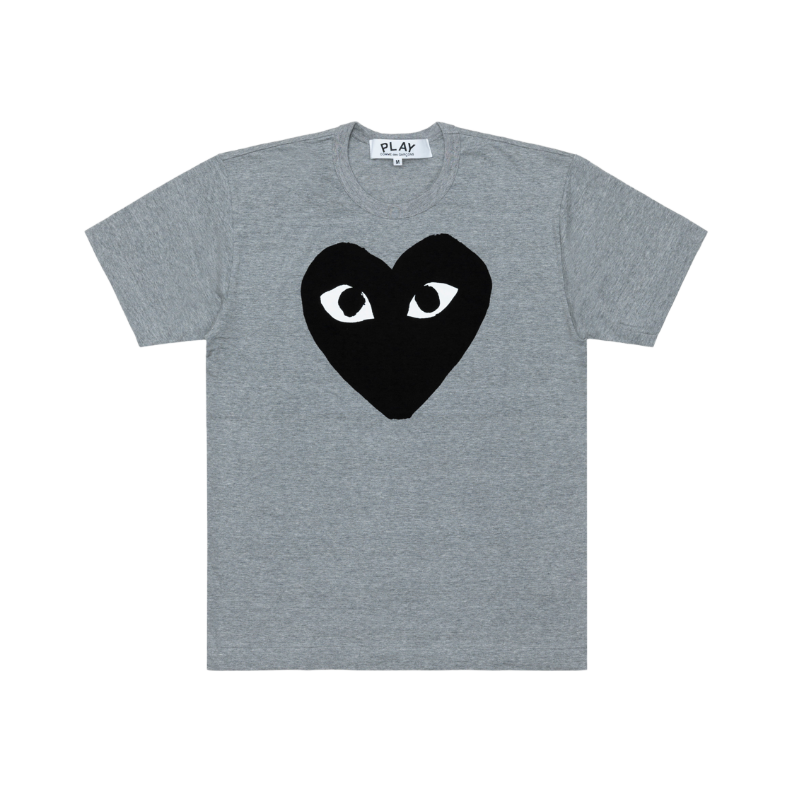 AX-T084-051-1 Play Comme des Garcons Printed Black Heart T-Shirt Gray