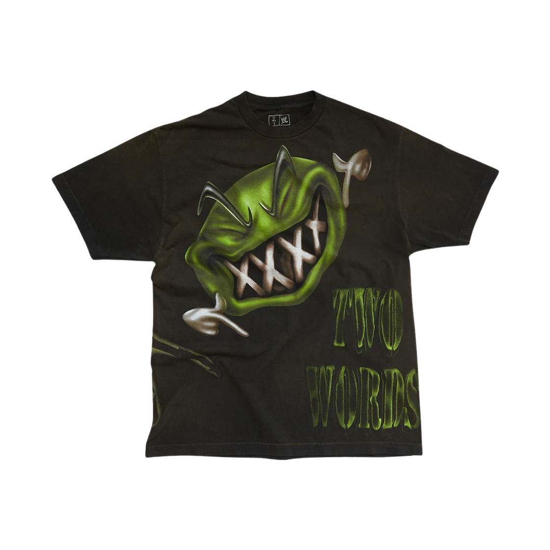 - Travis Scott Cactus Jack x WWE Two Words T-Shirt DX Black