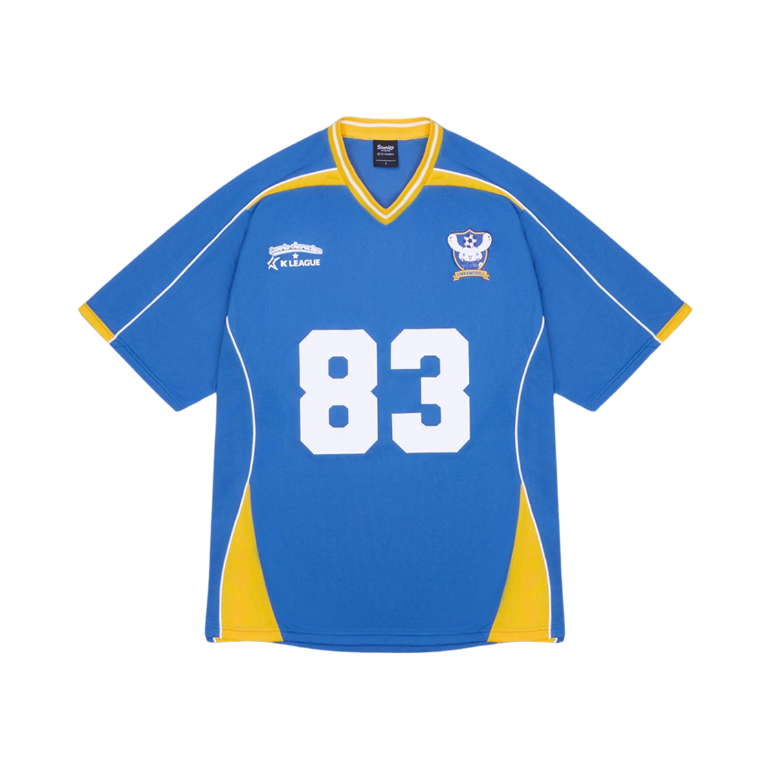 K 리그 x 산리오 캐릭터즈 2025 풋볼 저지 시나모롤 울산 HD FC 블루(K League x Sanrio Characters 2025 Football Jersey Cinnamoroll Ulsan HD FC Blue)