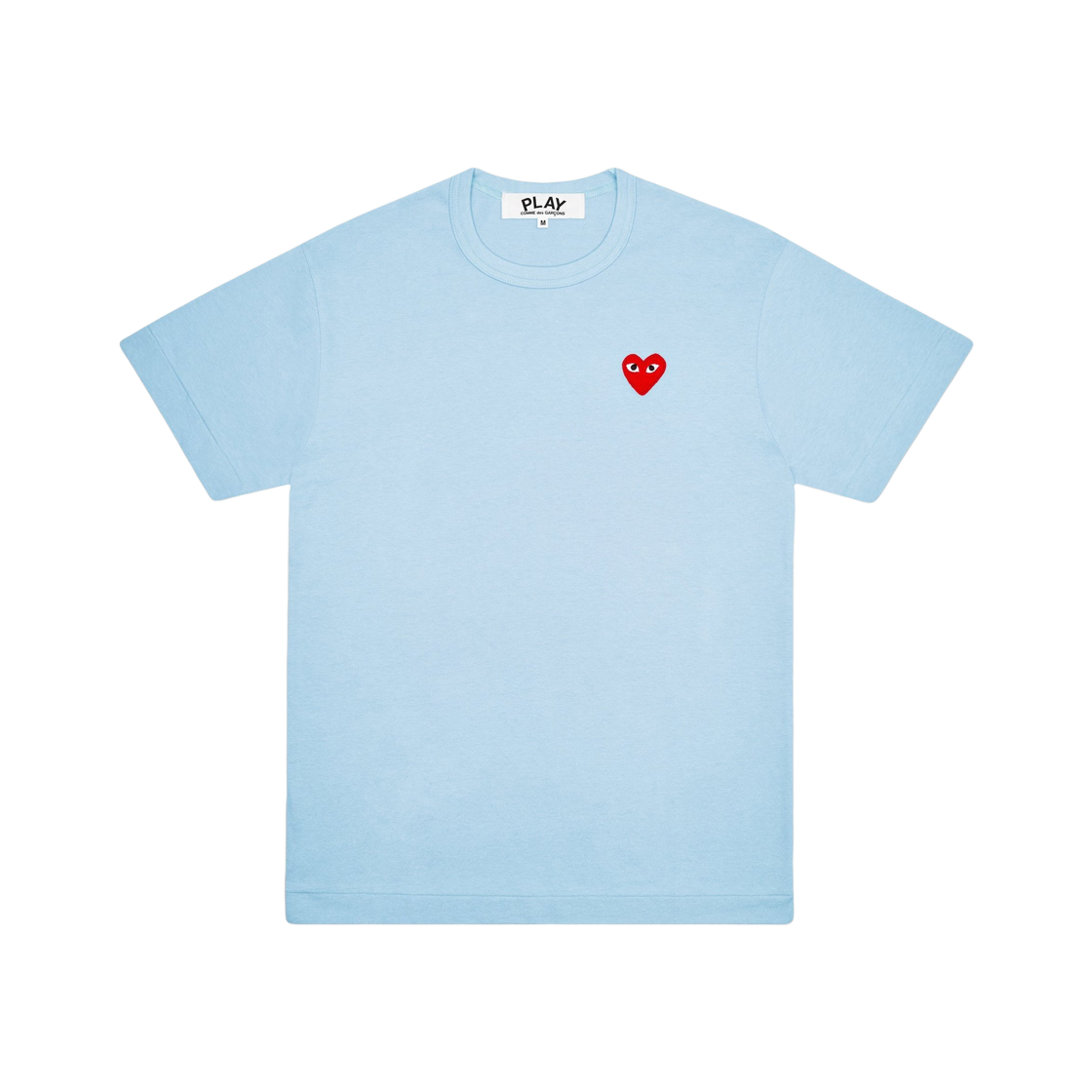 플레이 꼼데가르송 레드 하트 티셔츠 블루(Play Comme des Garcons Red Heart T-Shirt Blue)