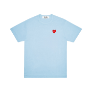 Play Comme des Garcons Red Heart T-Shirt Blue