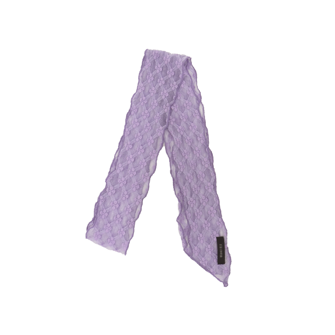 쿠키시 망사 레이스 스카프 라벤더(Kookeesee Net Lace Scarf Lavender)