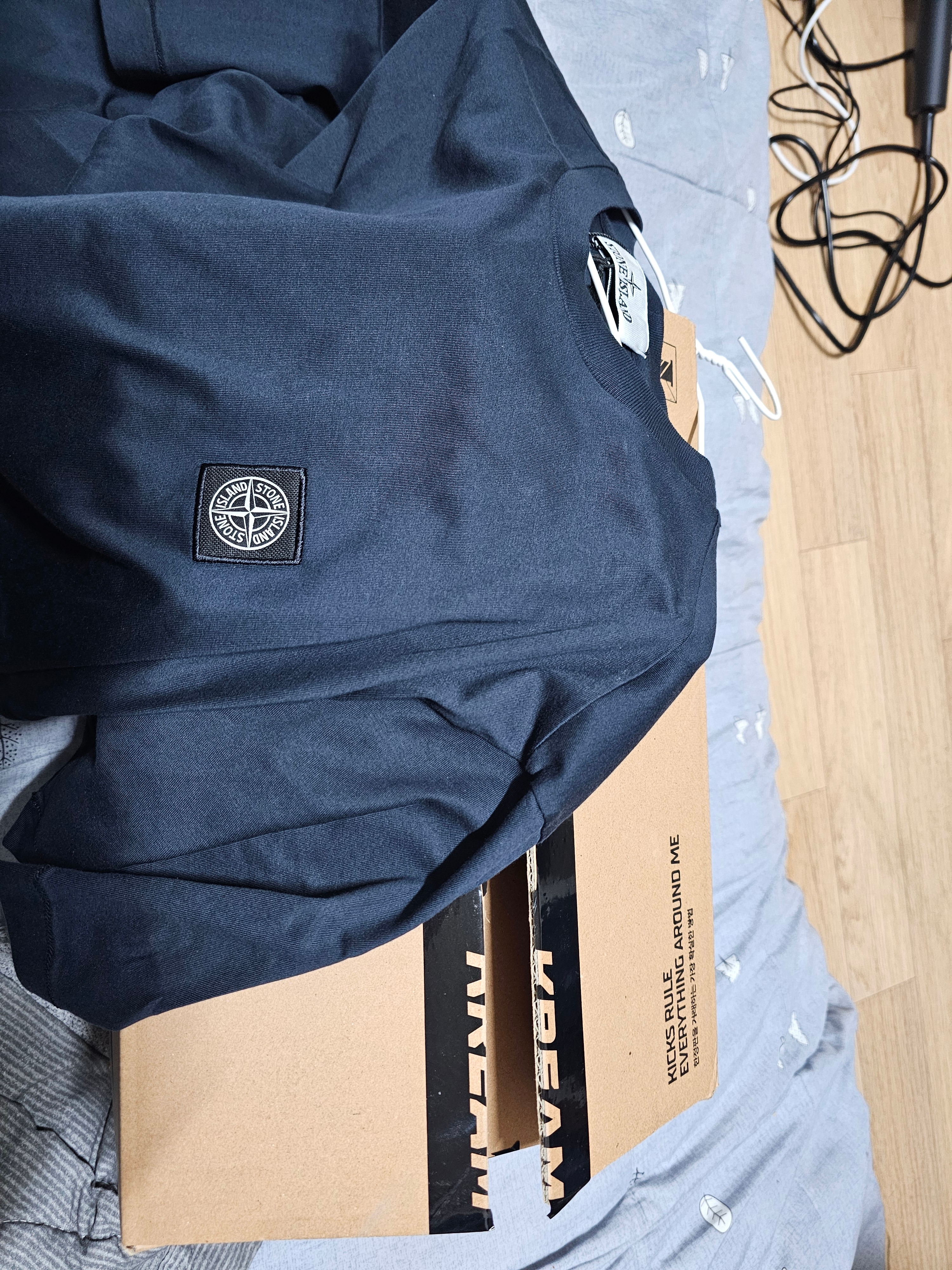 Stone Island 24113 T-Shirt Navy Blue - 24SS 착용 스타일