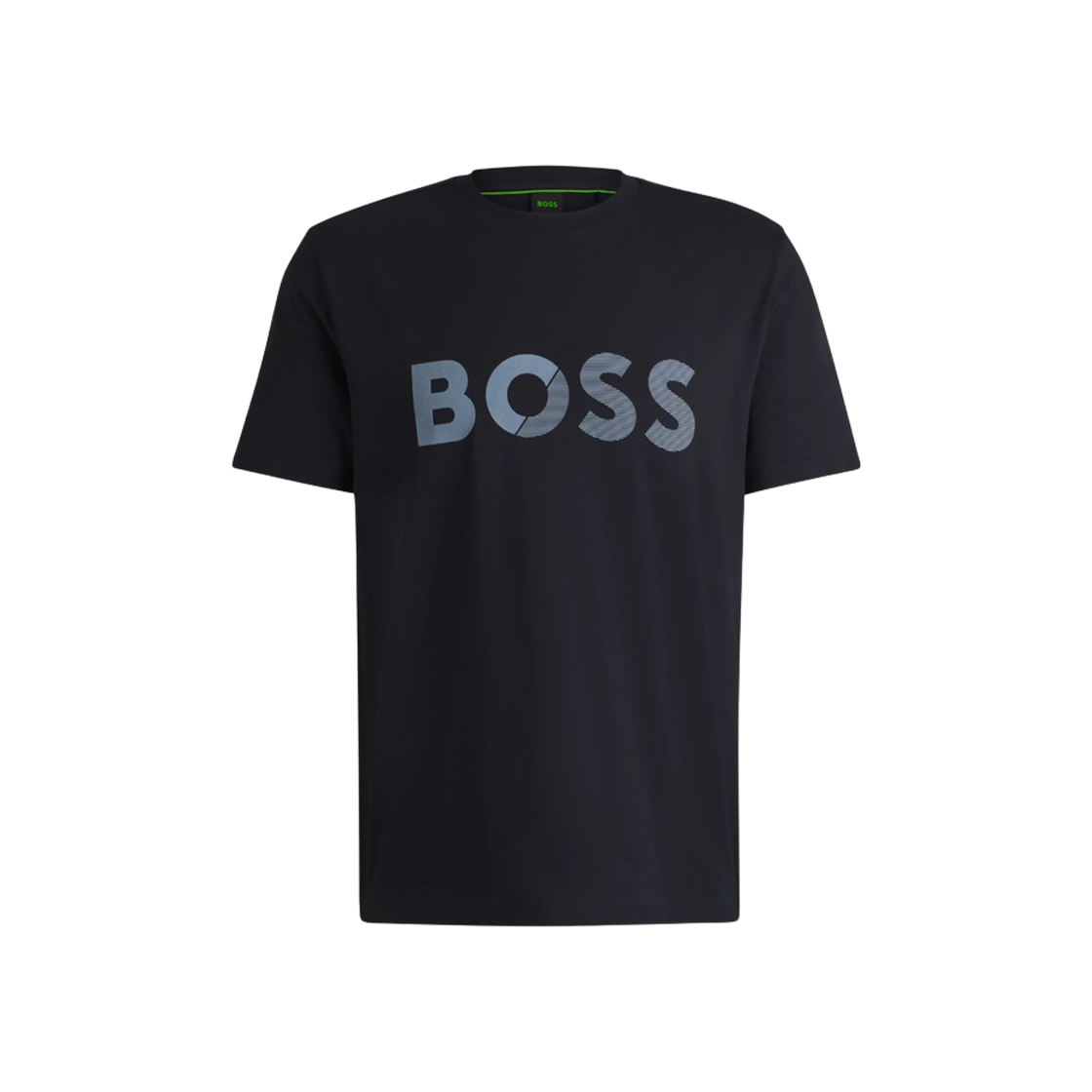 50530990-402 Hugo Boss Cotton Jersey T-Shirt with Large Logo Dark Blue