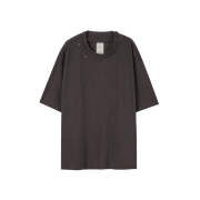 NA A NANA Button Detachable T-Shirt Purpel Brown