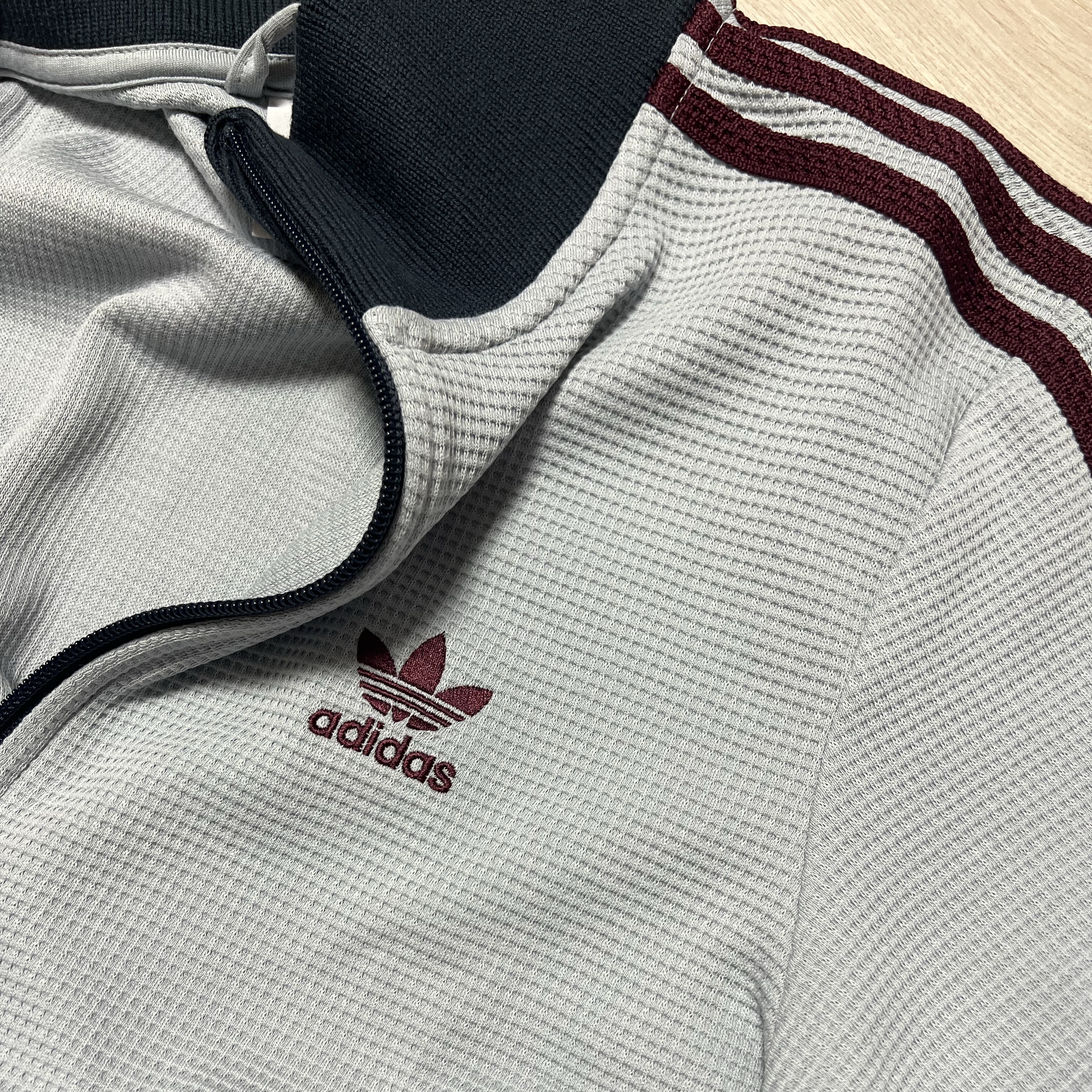 Adidas Originals Track Top Light Grey - KR Sizing 착용 스타일