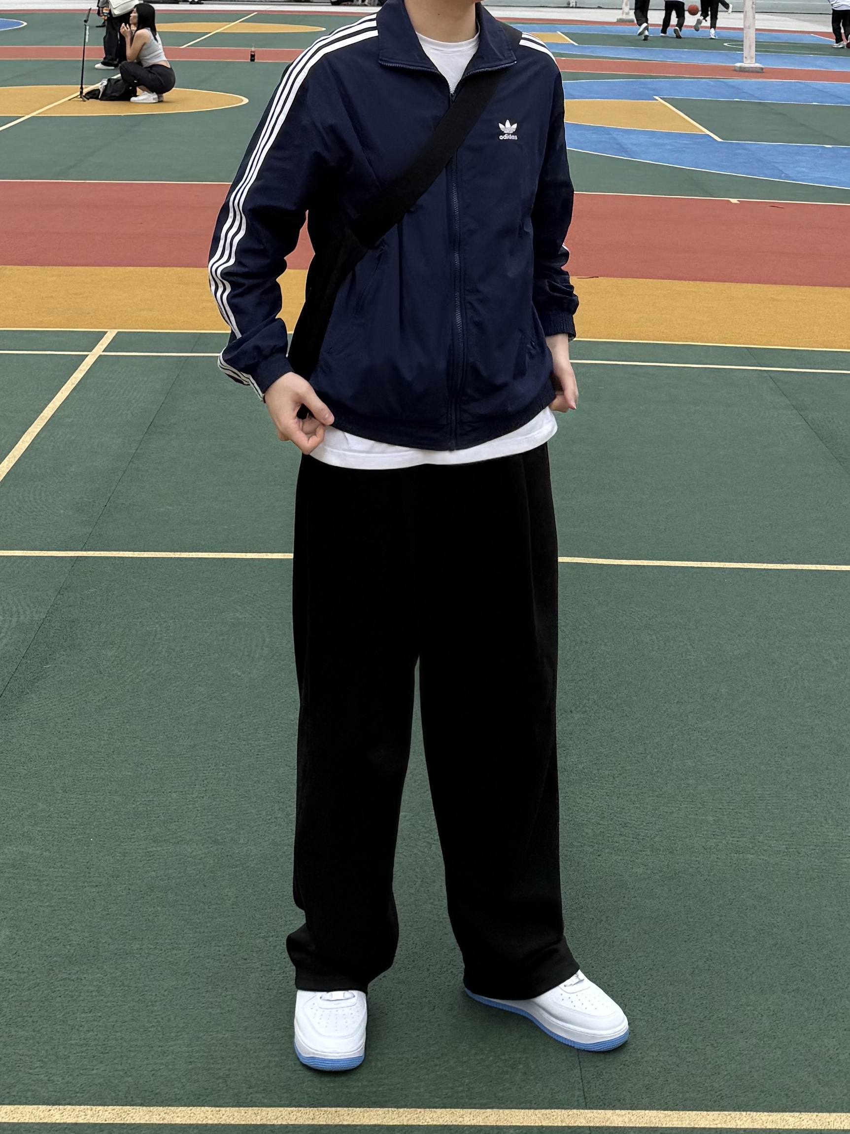 Adidas Adicolor Woven Firebird Track Top Night Indigo - KR Sizing, Nike Air Force 1 '07 Aquarius Blue White 착용 스타일