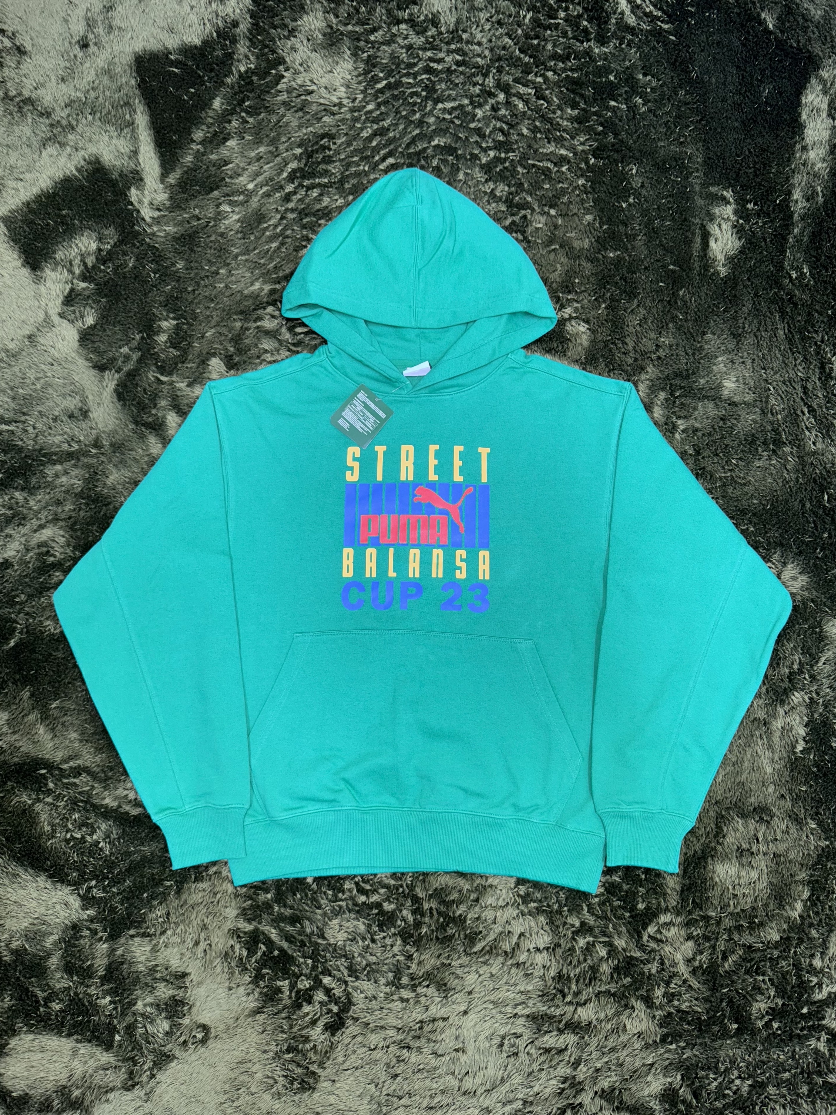 Puma x Balansa Hoodie Green 착용 스타일 - 2
