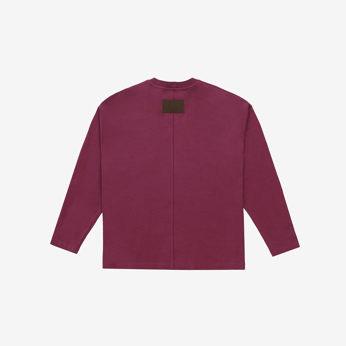 유지 UI 슬로건 긴팔 티셔츠 플럼(YUJI Ui  Slogan Long Sleeves T-shirt Plum) - 3