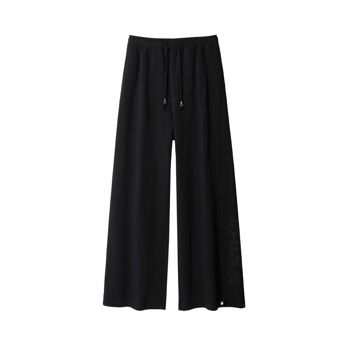 멜로우 리즈 언발란스 스웻 팬츠 블랙(MELLOW Rizz Unbalance Sweat Pants Black)