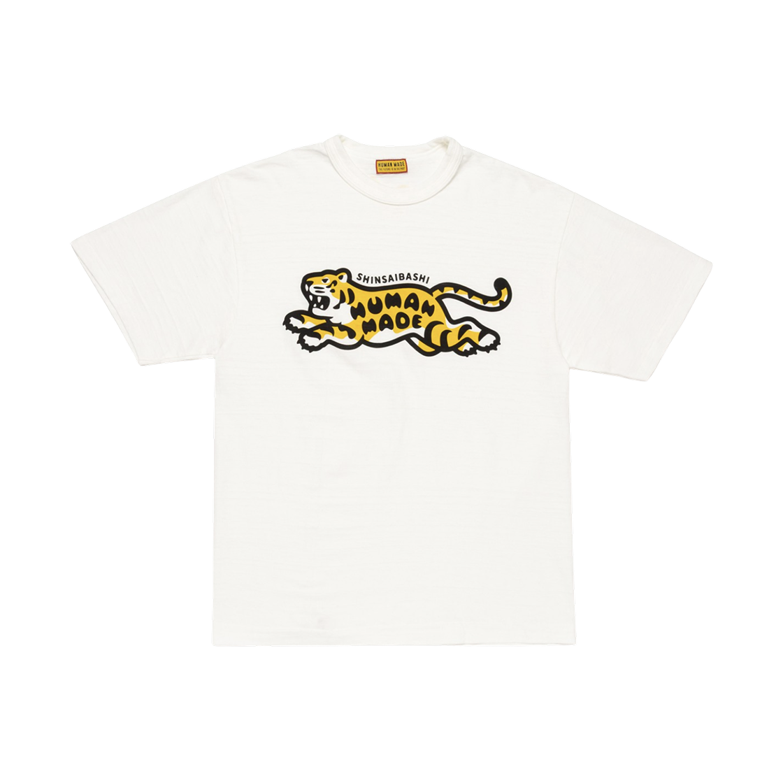 휴먼 메이드 애니멀 그래픽 티셔츠 타이거 화이트 - 신사이바시 파르코 스토어 한정