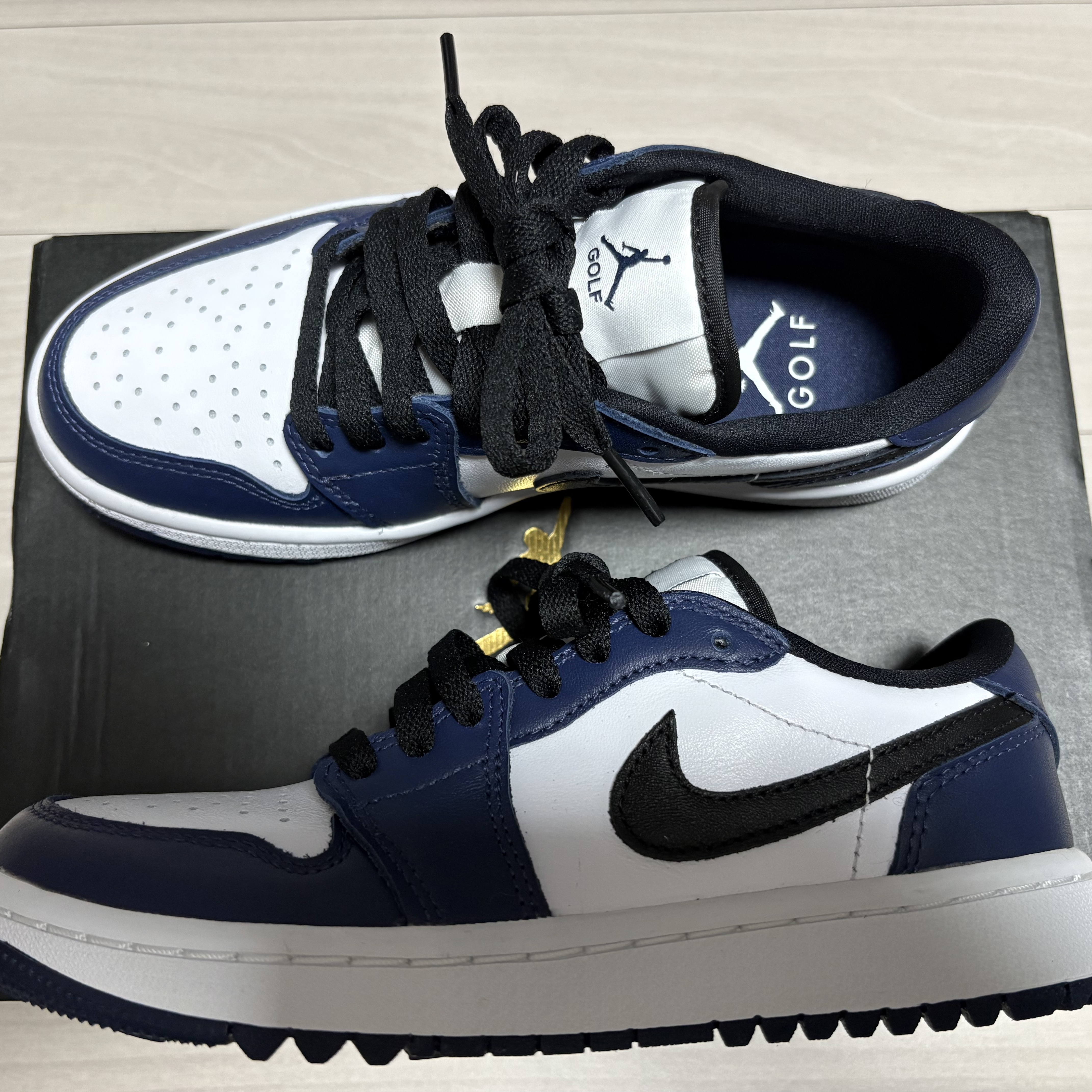 Jordan 1 Low Golf Midnight Navy 착용 스타일 - 4