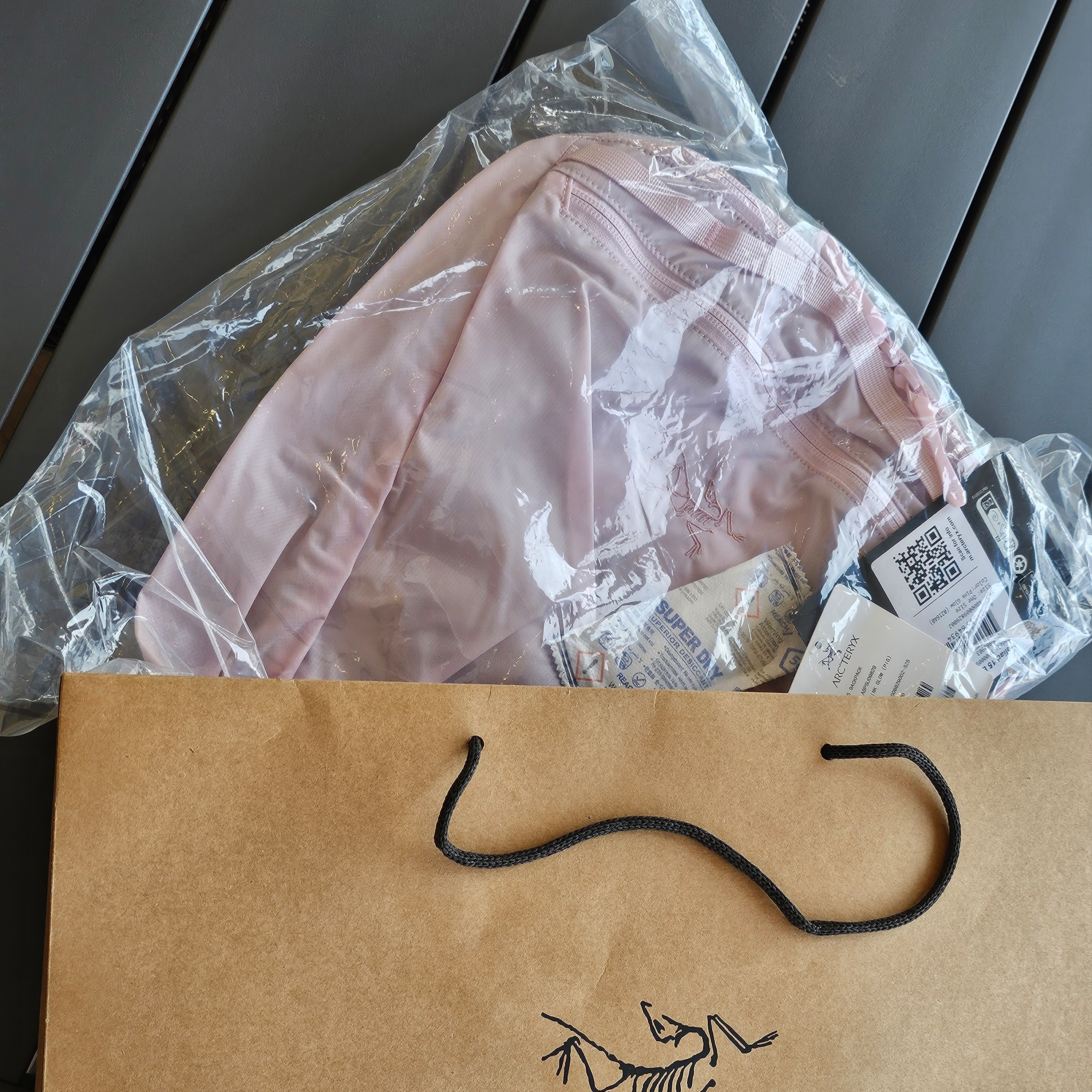 Arc'teryx Heliad 15 Backpack Pink Glow 착용 스타일