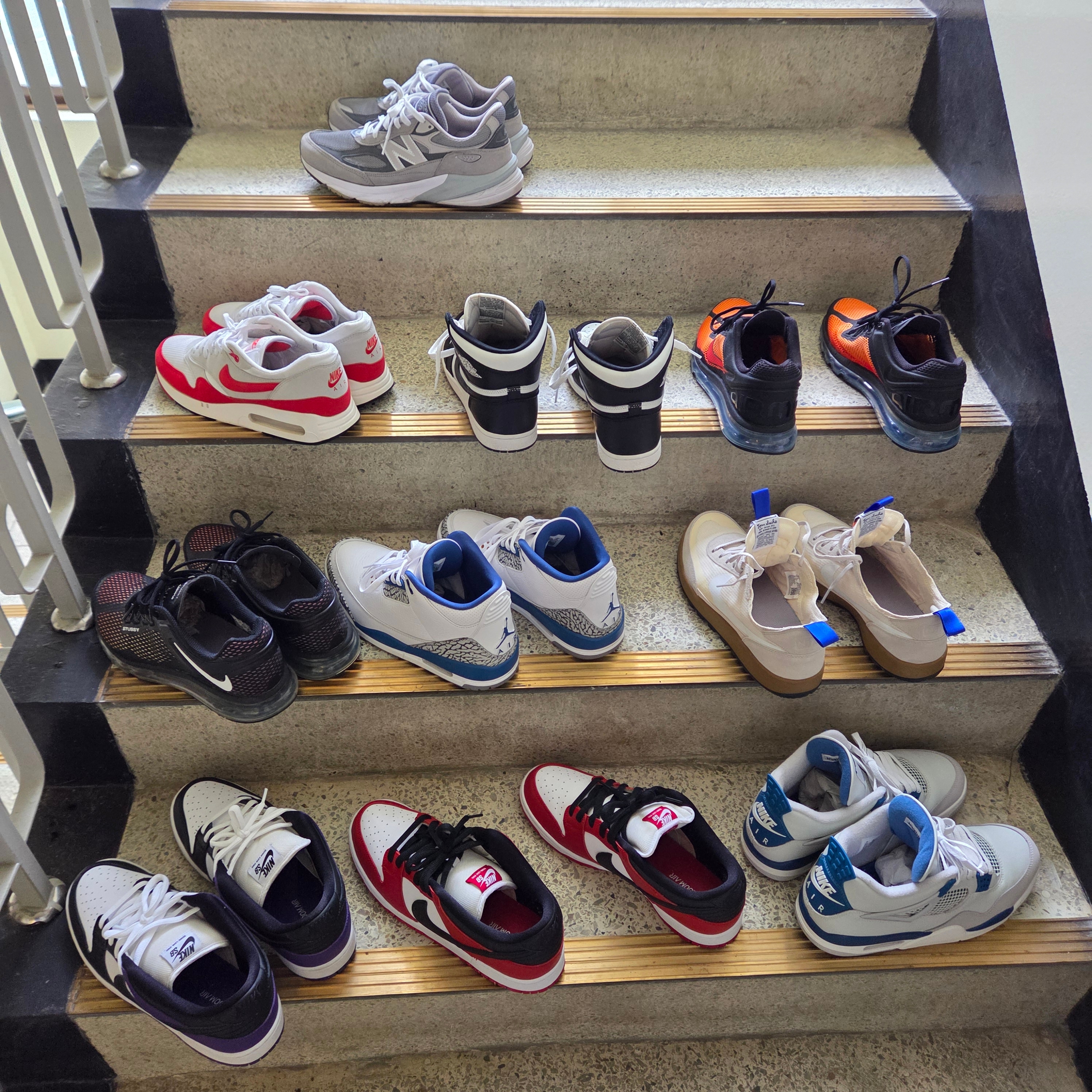 Nike Air Max 2013 Bright Ceramic, New Balance 990v6 Made in USA Grey - D Standard 착용 스타일 - 1