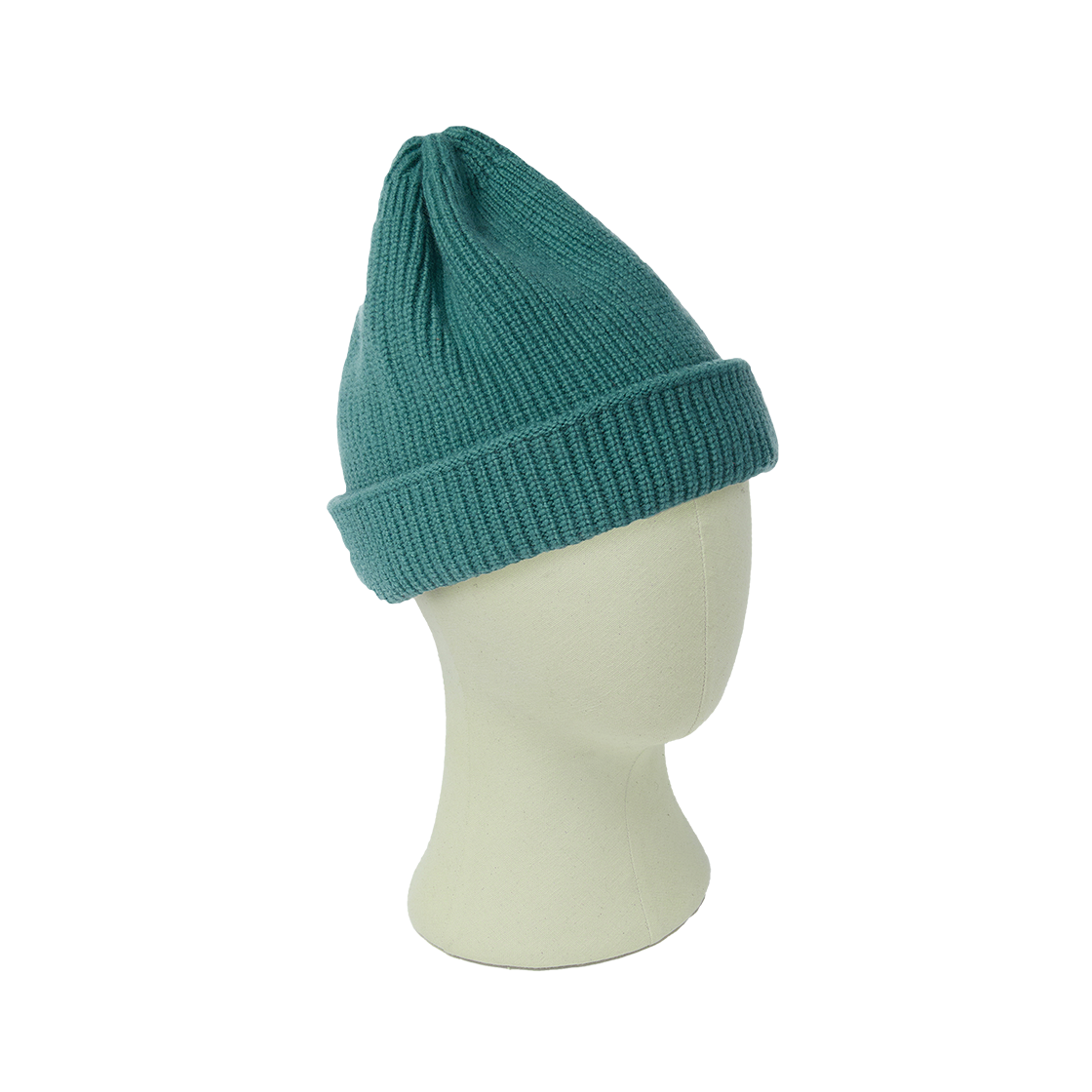 라모랭 디그레 메리노 울 더블커프 비니 모스블루(DGRE X RAMOLIN Merino Wool Double Cuff Beanie Moss Blue) - 5