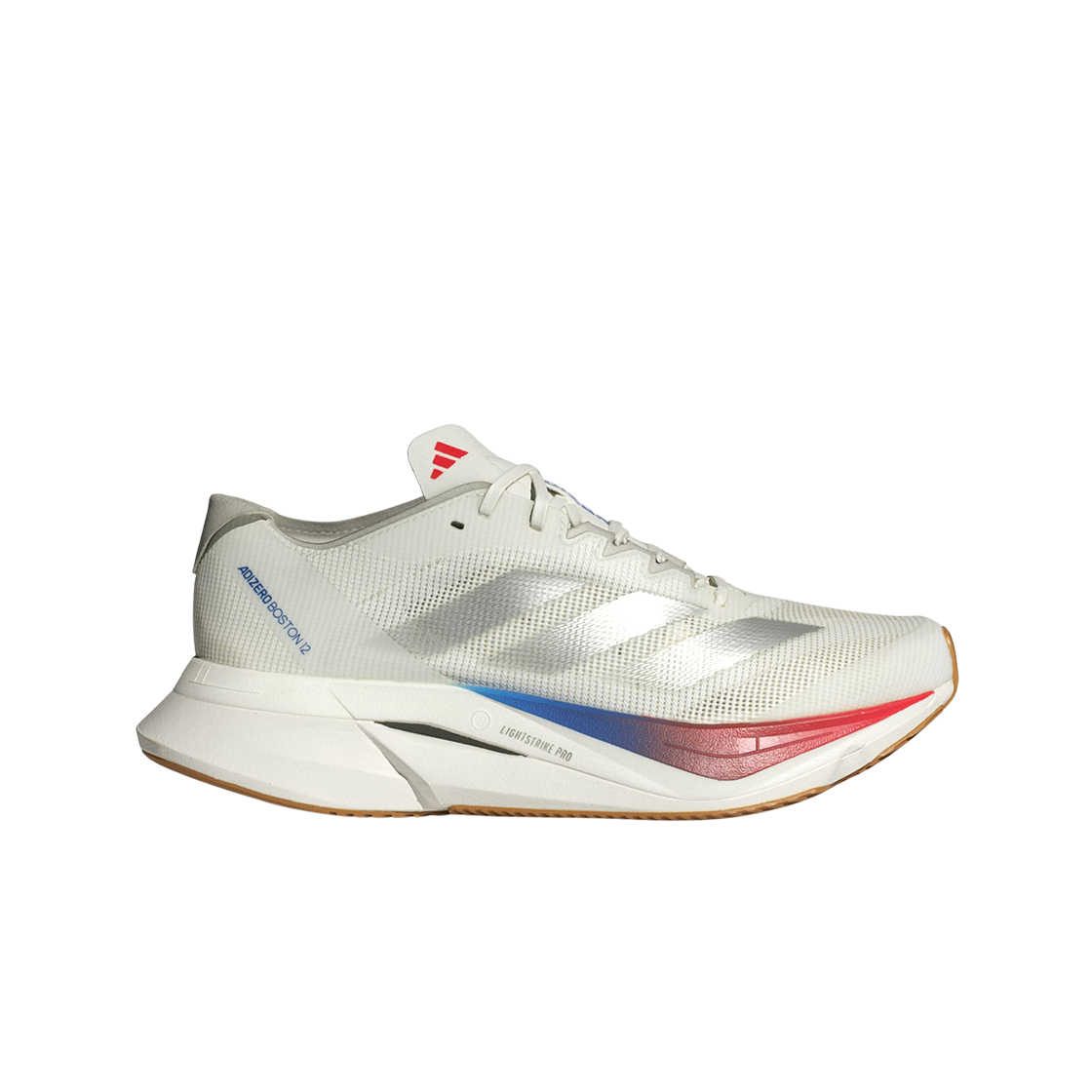 (W) 아디다스 아디제로 보스턴 12 코어 화이트 퓨어 루비((W) Adidas Adizero Boston 12 Core White Pure Ruby)