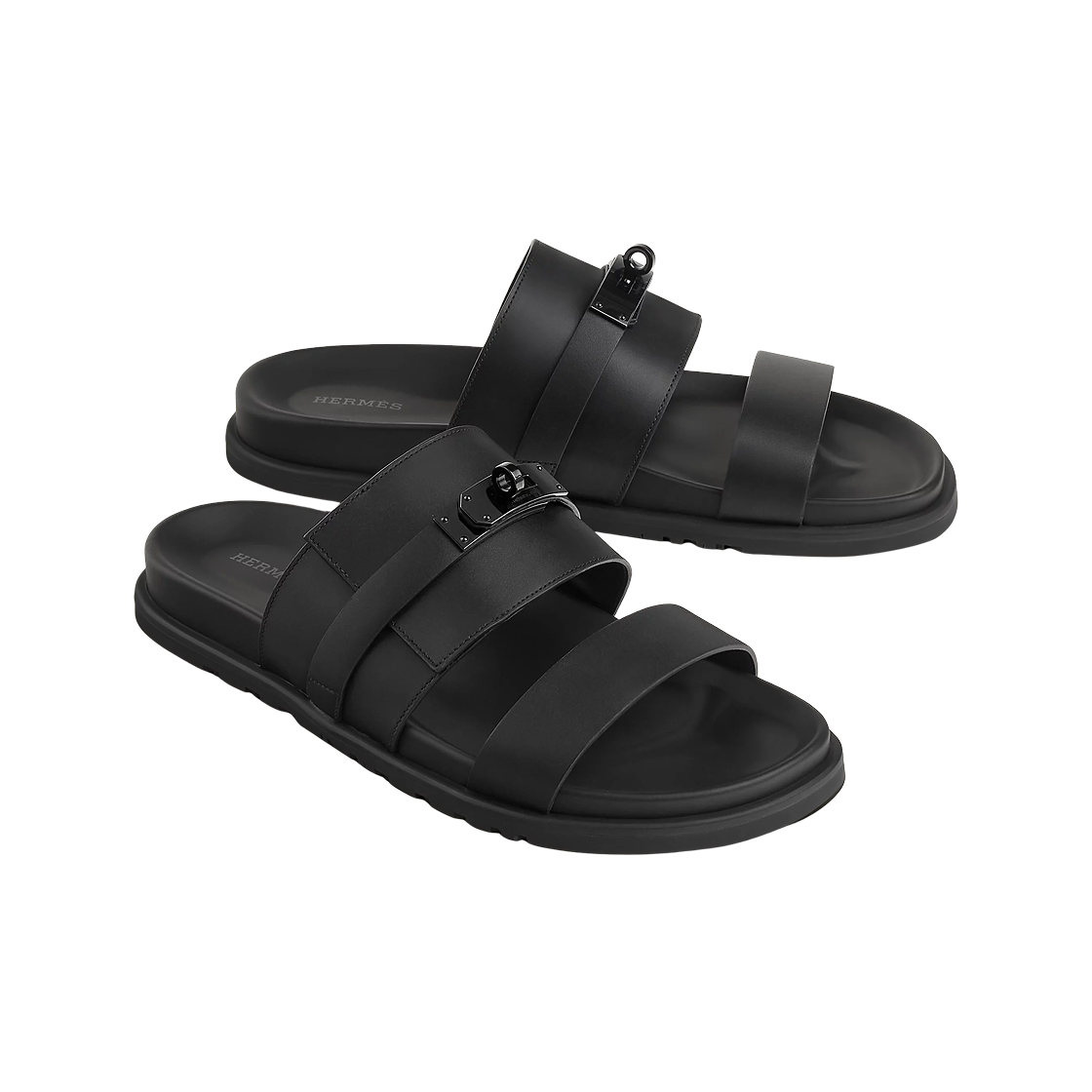 에르메스 잭슨 샌들 카프스킨 & 팔라듐 누아(Hermes Jackson Sandal Calfskin & Palladium Noir) - 2
