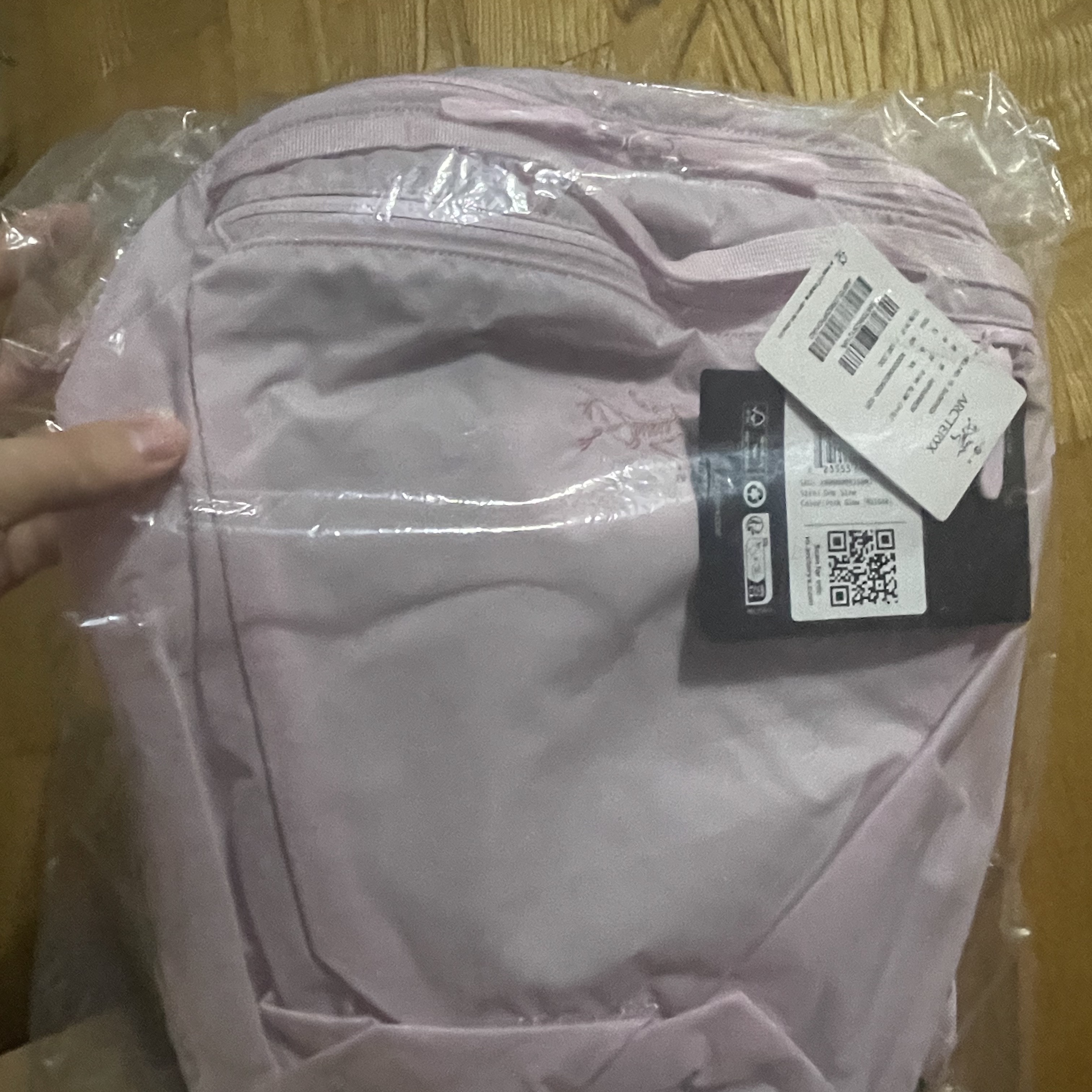 Arc'teryx Heliad 15 Backpack Pink Glow 착용 스타일