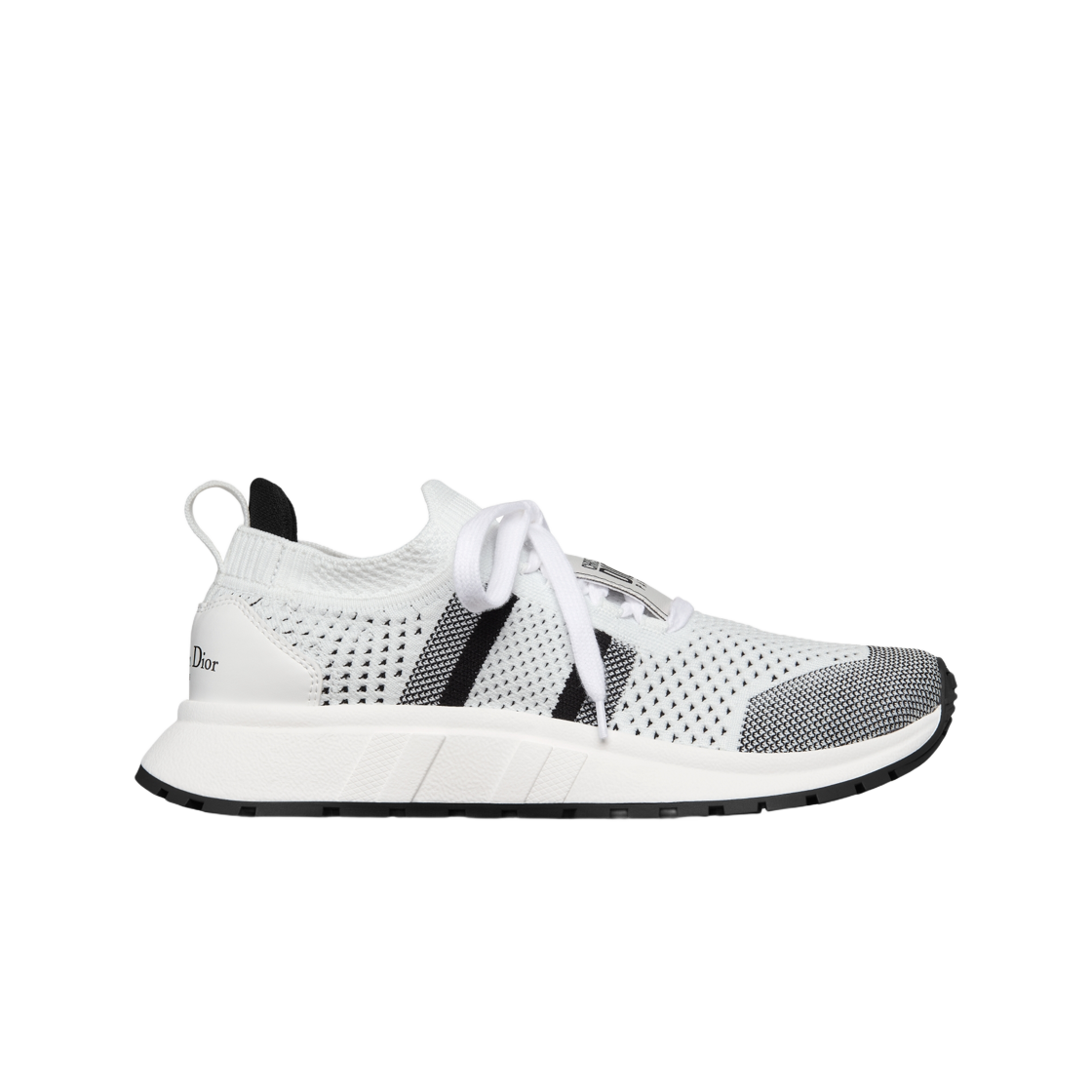 KCK447TLK-S19W (W) Dior Run'N'Dior Sneakers Technical Mesh White Black