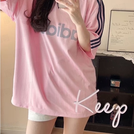 Adidas Originals Collared Goalie Top Clear Pink - KR Sizing 착용 스타일