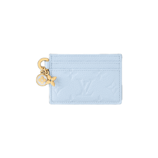 Louis Vuitton LV Charms Card Holder Azur Blue