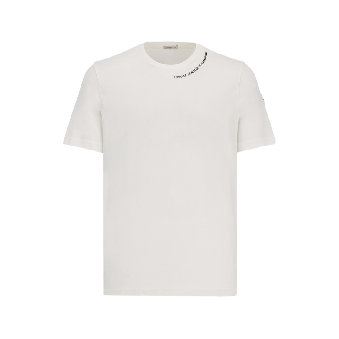 即発 MONCLER Tシャツ 8C00031 001ホワイト MONCLER モンクレール Tシャツ 8C00031 001ホワイト メンズ 半袖
