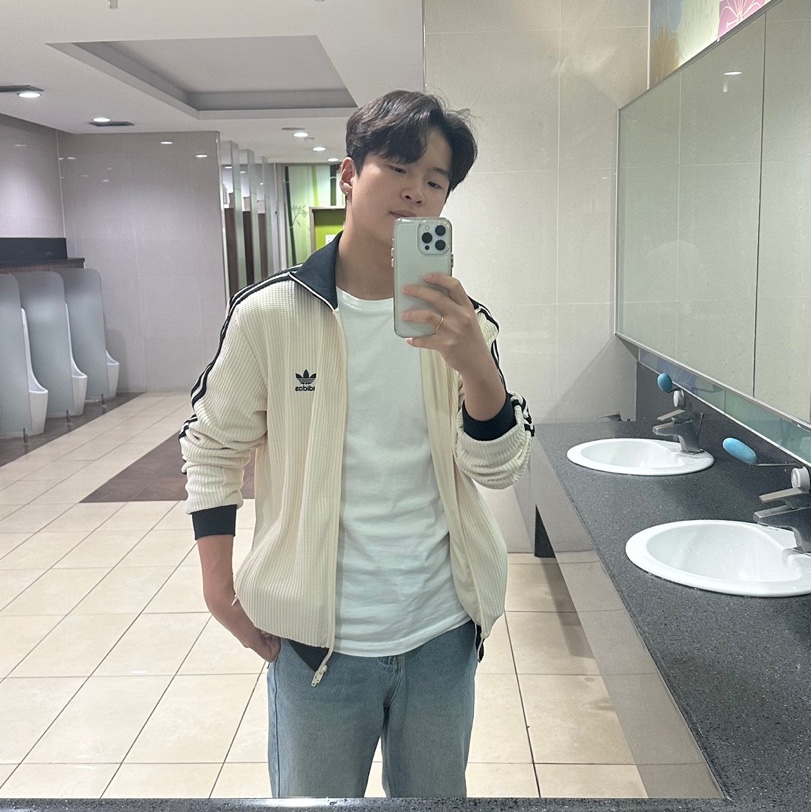 Adidas Waffle Beckenbauer Track Top Wonder White - KR Sizing 착용 스타일