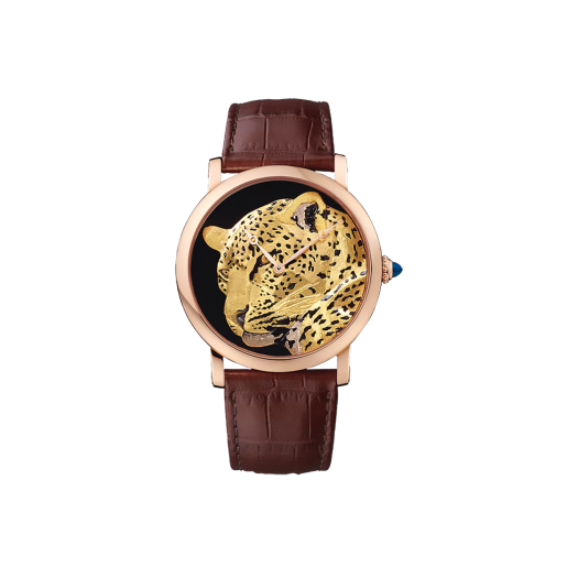 까르띠에 다르 로통드 42-HPI00914 애나멜 팬더